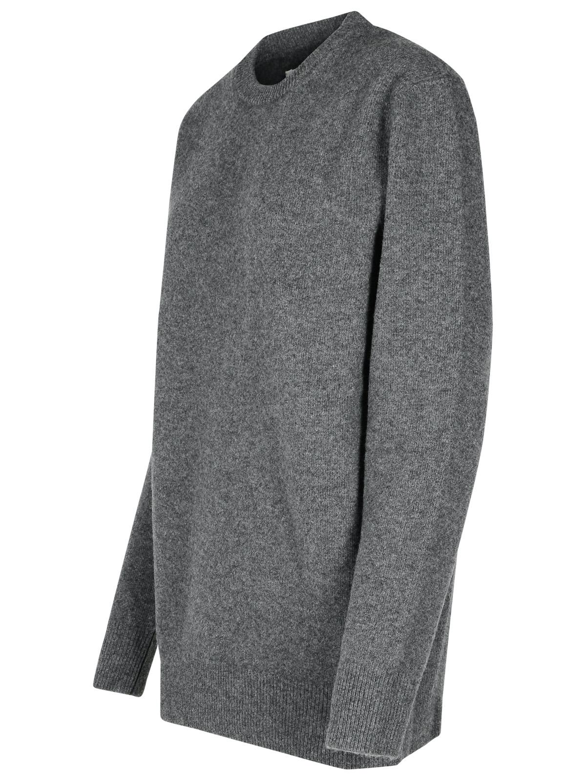 Shop Maison Margiela Over Grey Wool Sweater