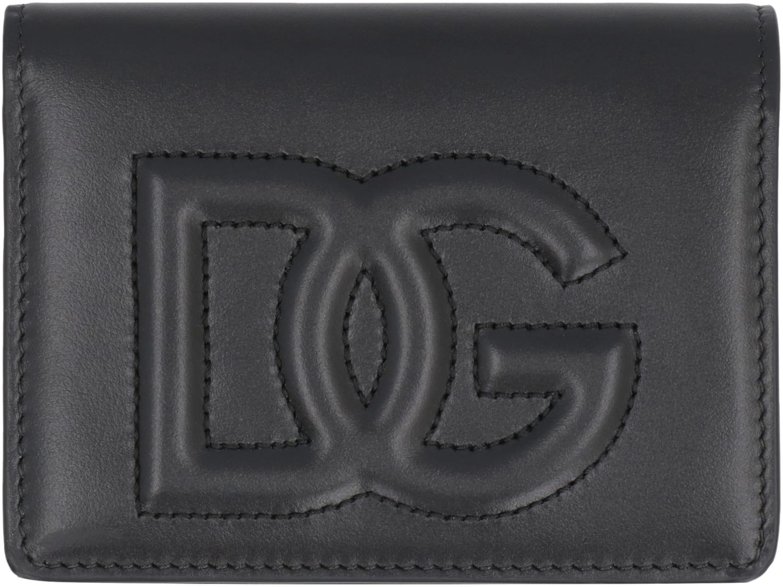 Shop Dolce & Gabbana Calf Leather Wallet In Black