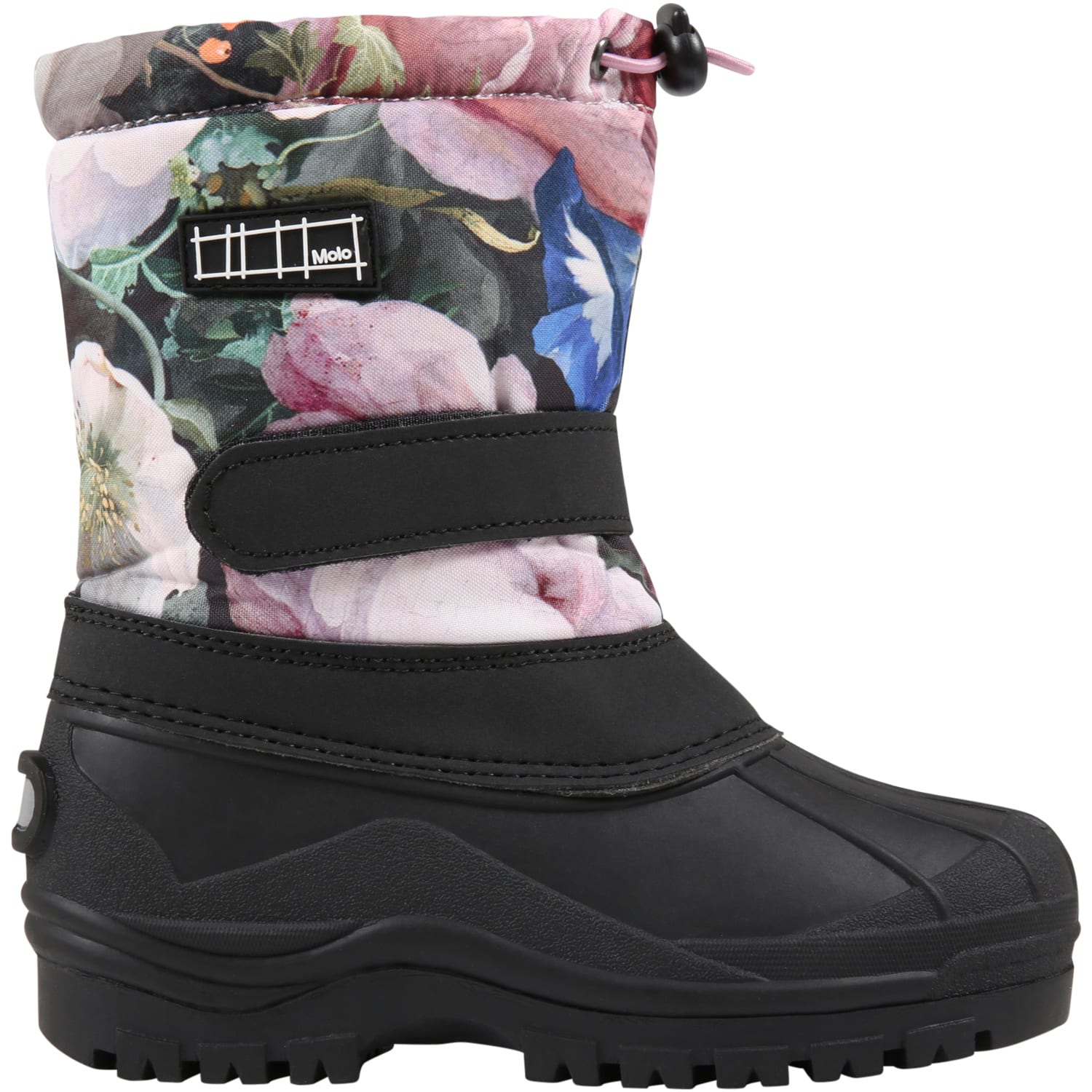 Molo Multicolor Ski Boots For Girl With Flowers