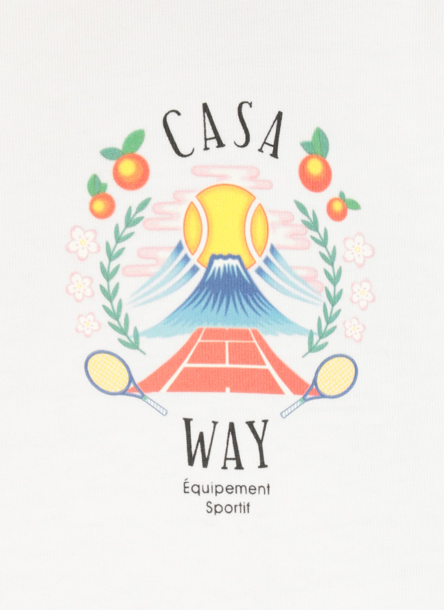 Casablanca Casa Way Mountain Printed T-shirt In White