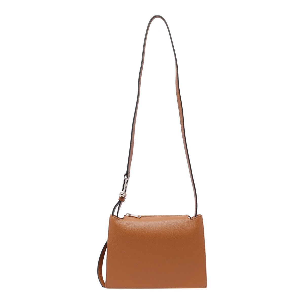 Shop Furla Small Nuvola Crossbody Bag In Brown