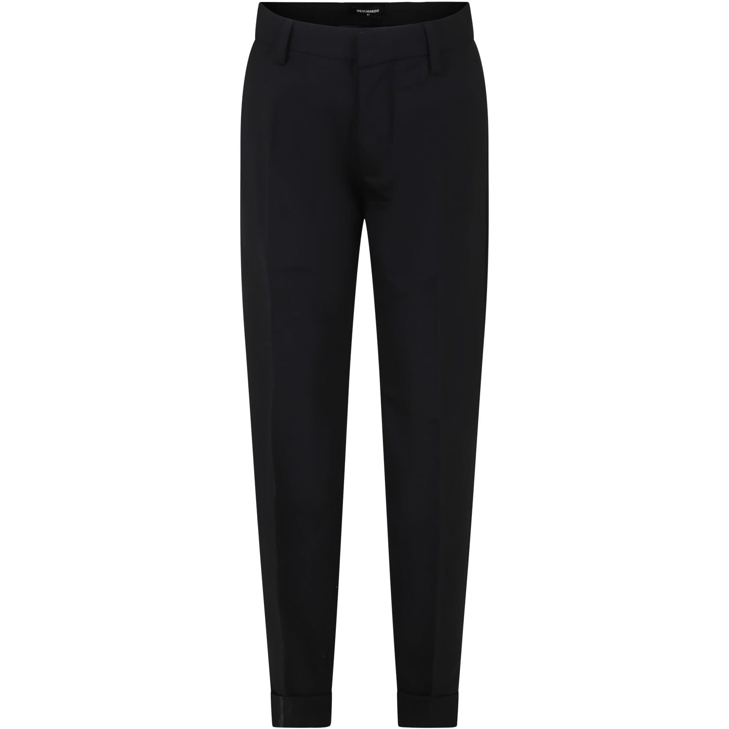 Dsquared2 Black Jacket For Boy In Black