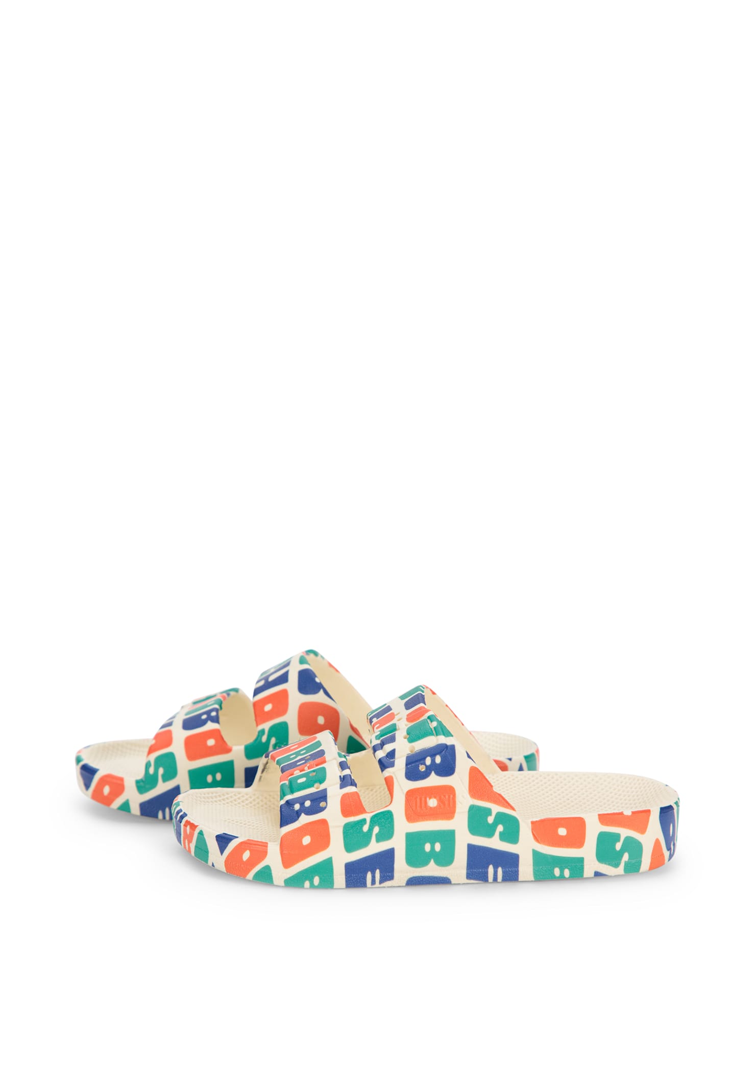 Bobo Choses Multicolor Slippers For Kids With Logo In Multicolor