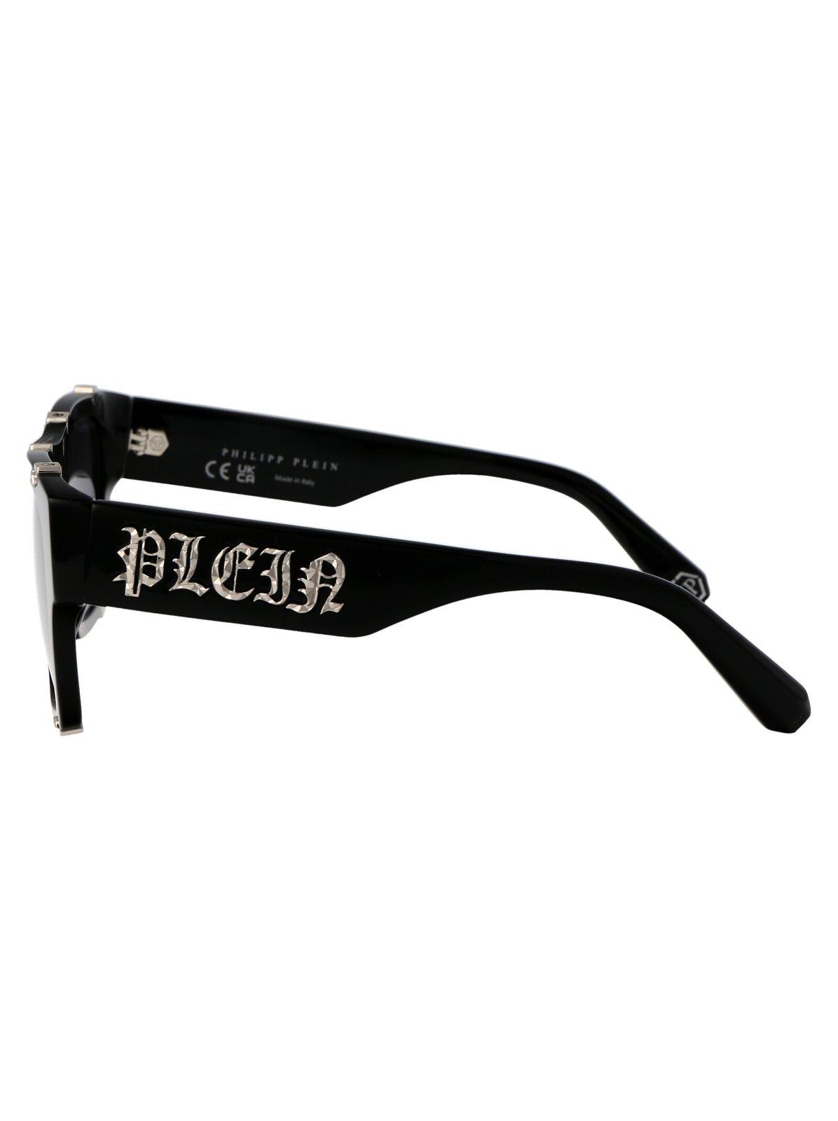 Shop Philipp Plein Square Frame Sunglasses In 0700