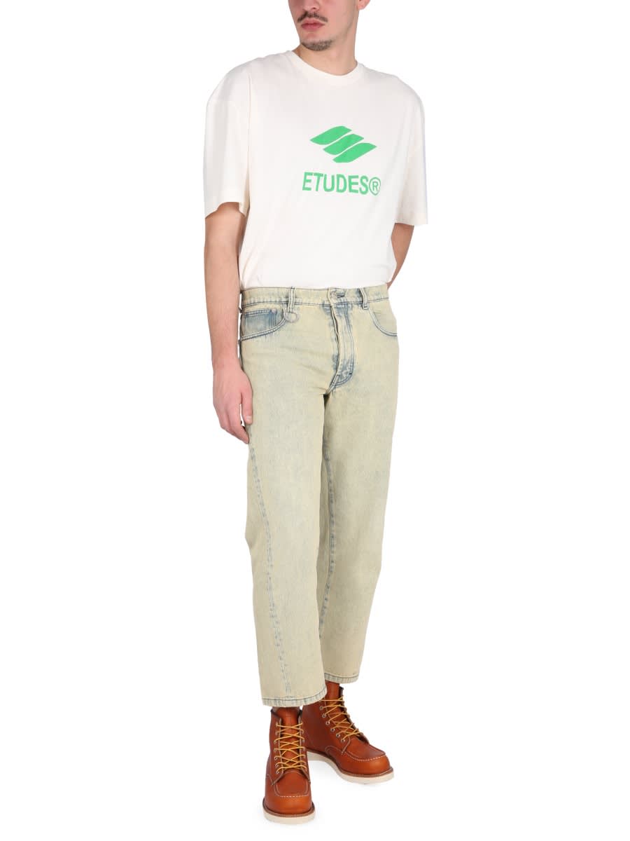 Etudes Studio Five Pocket Jeans In Yellow