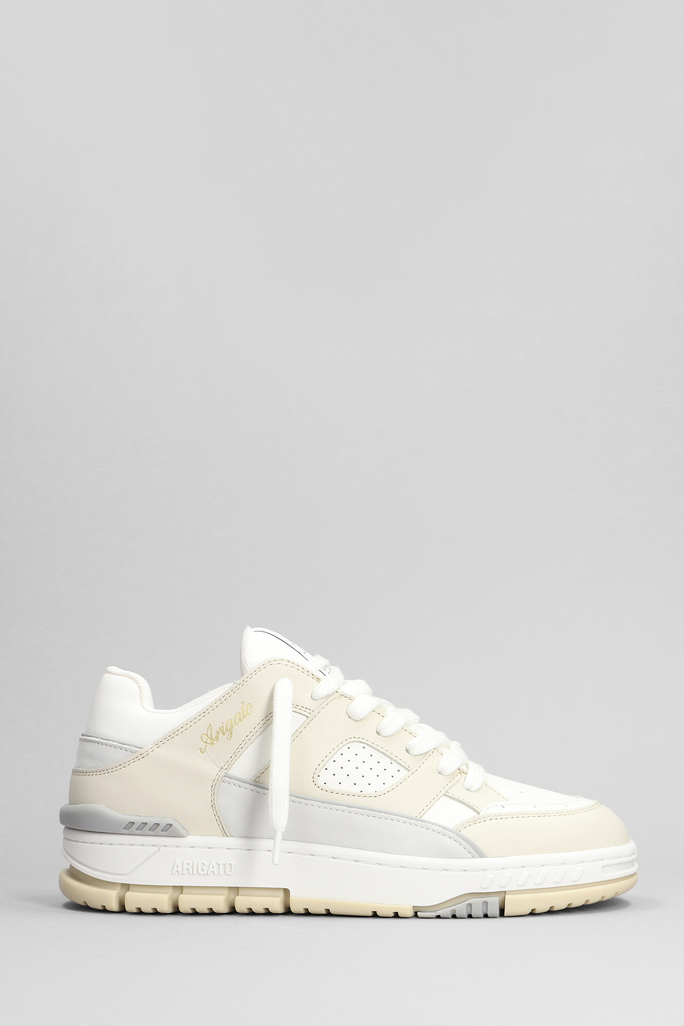 Axel Arigato Area Lo Sneakers In Beige Leather