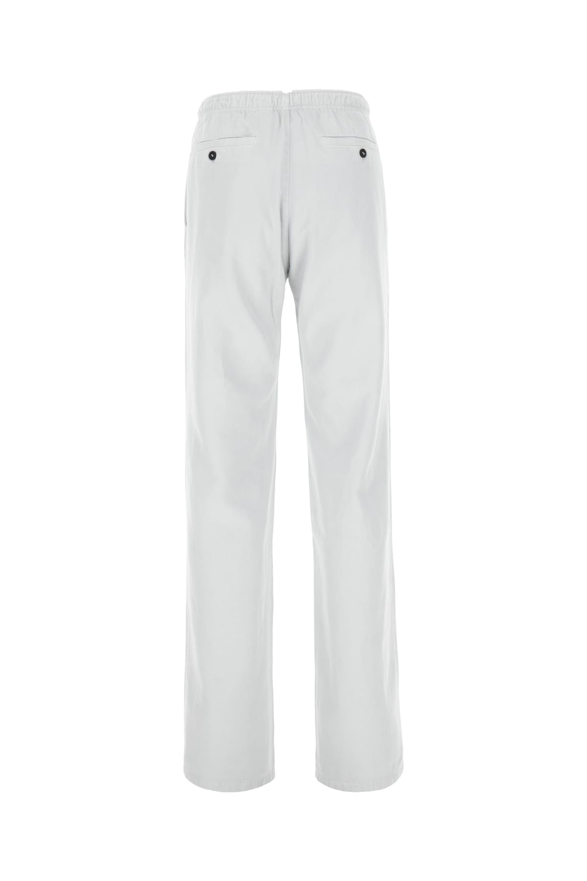 Shop Palm Angels Light Grey Cotton Blend Pants In Blue