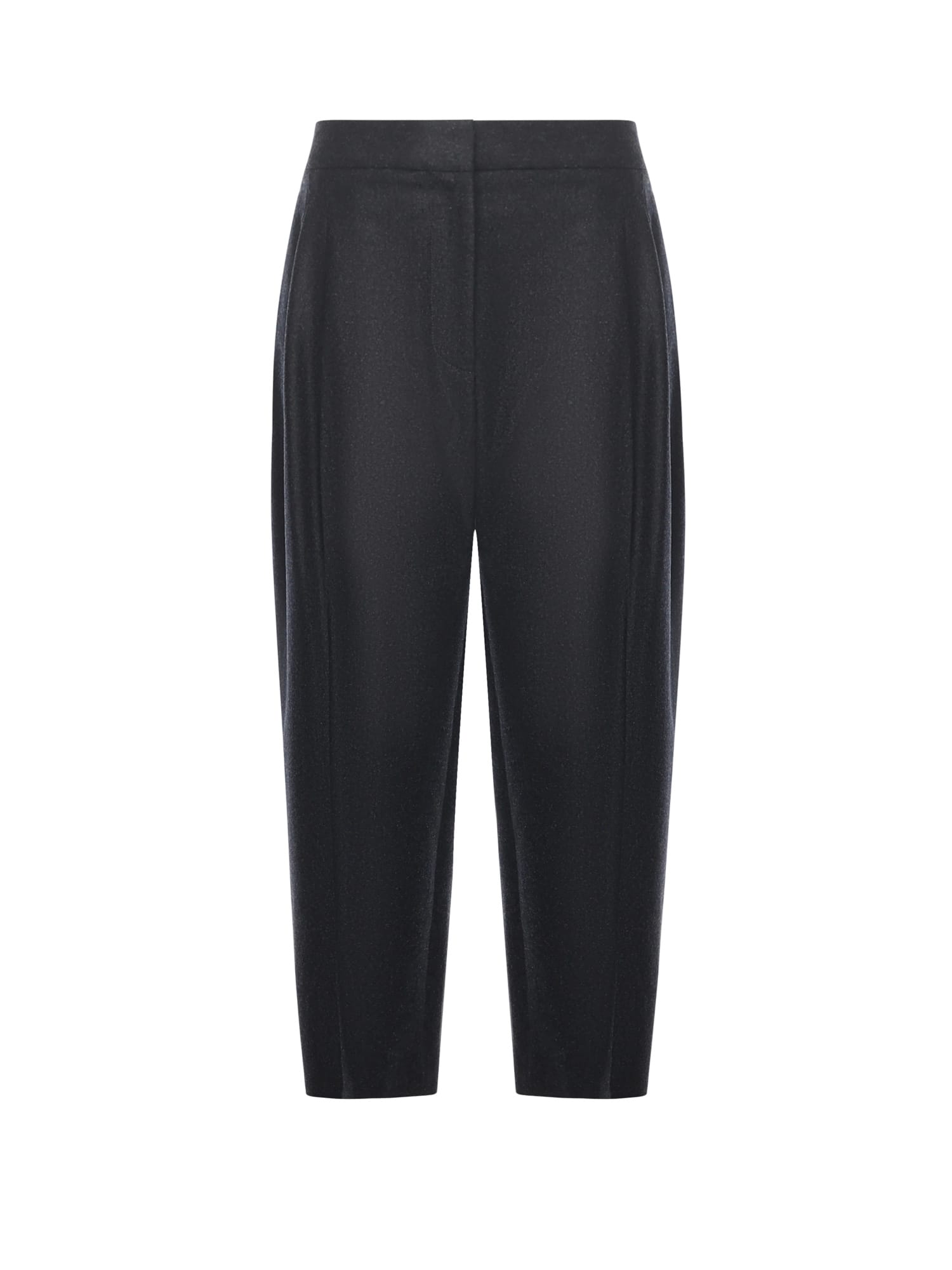 Alaïa Tailored Trousers In Merino Wool Flannel In Black