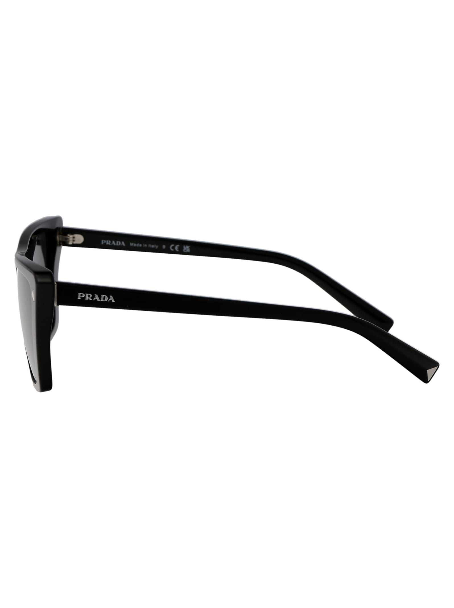 Shop Prada 0pr 21zs Sunglasses In 1ab5s0 Black