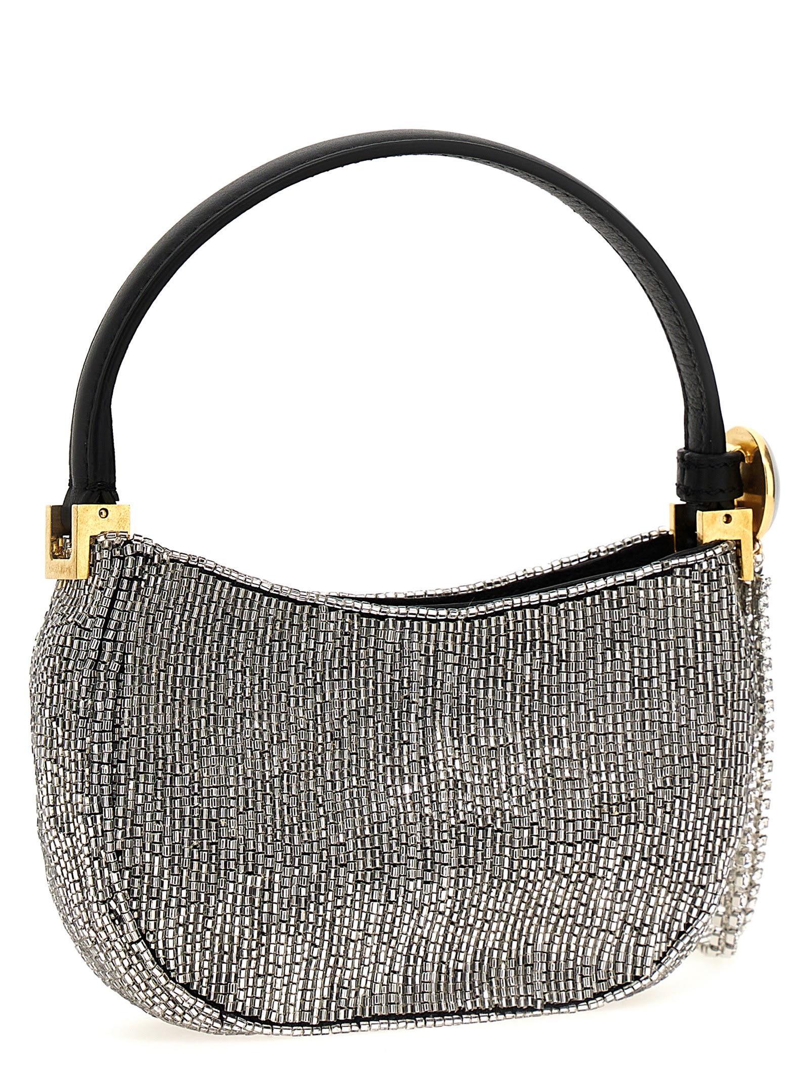 Shop Magda Butrym Micro Vesna Handbag In Silver