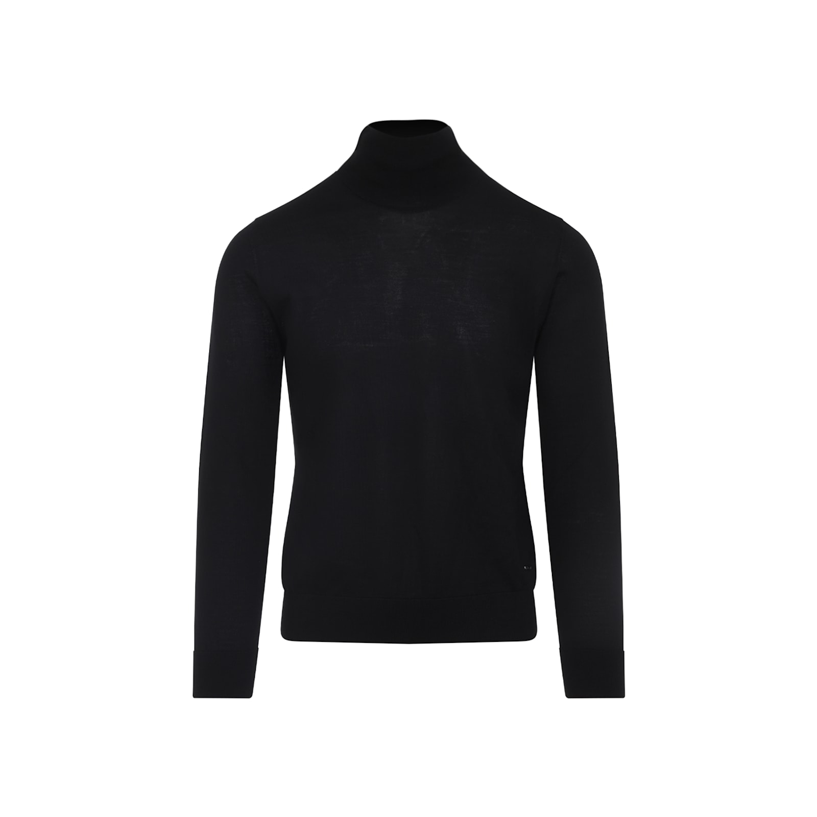 Brioni Cashmere High-neck In Cashmere And Silk In Black