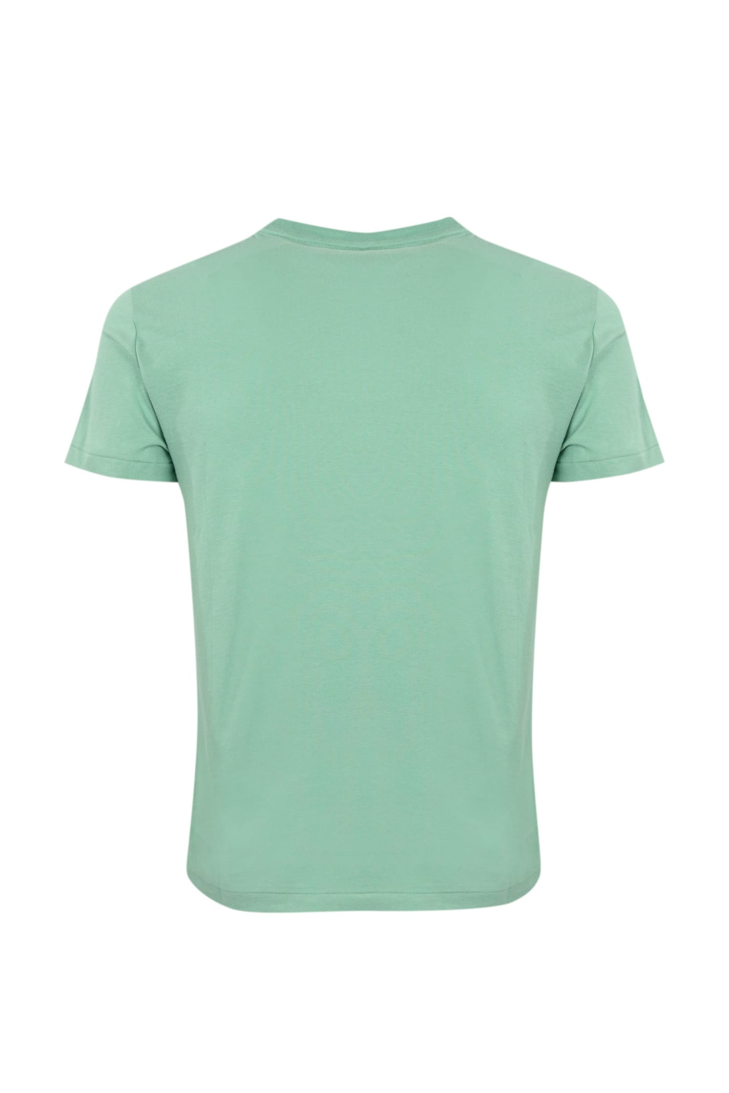Shop Polo Ralph Lauren Cotton T-shirt With Pony Logo In Green