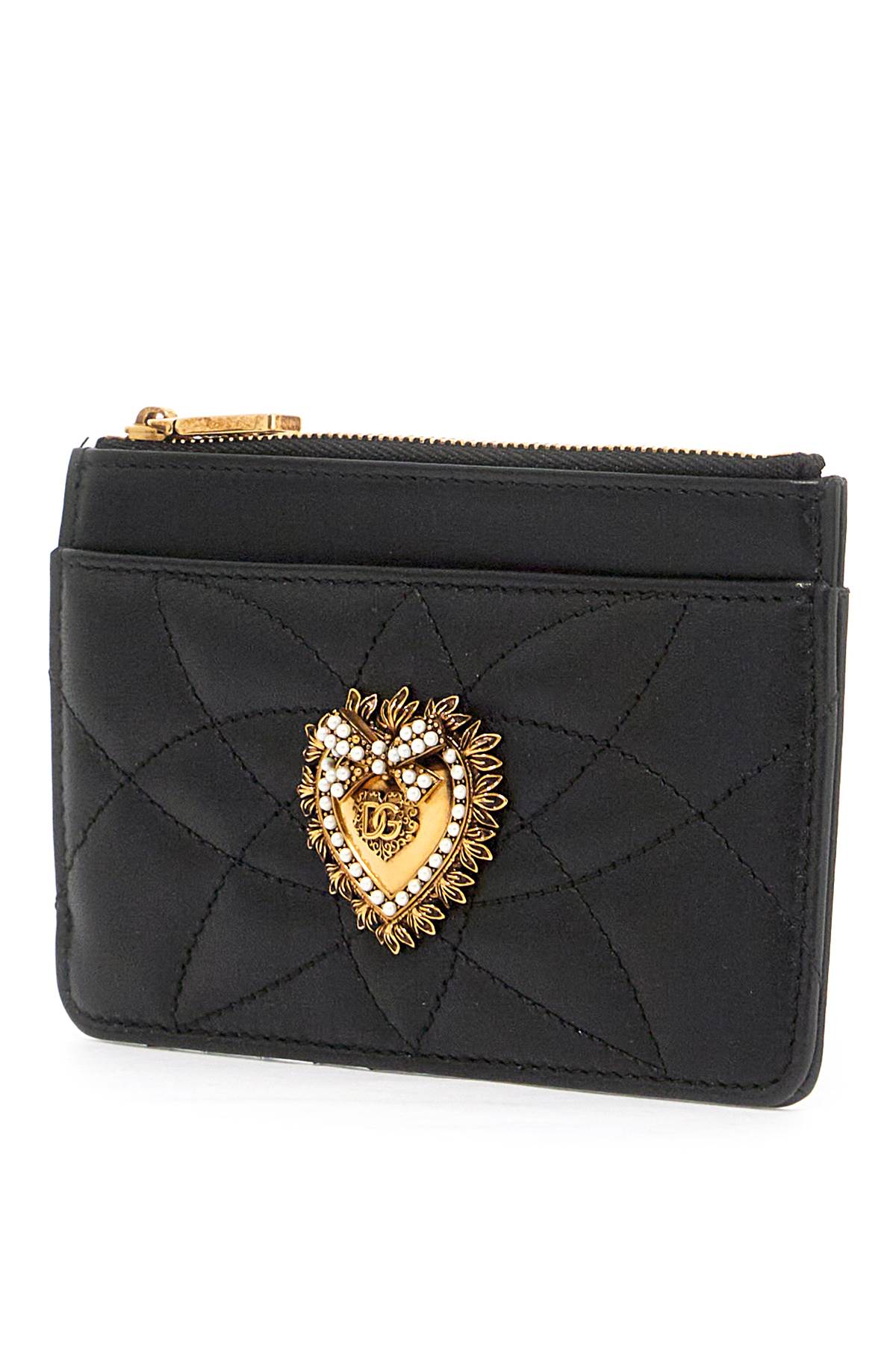 Shop Dolce & Gabbana Devotion Cardholder In Nero (black)