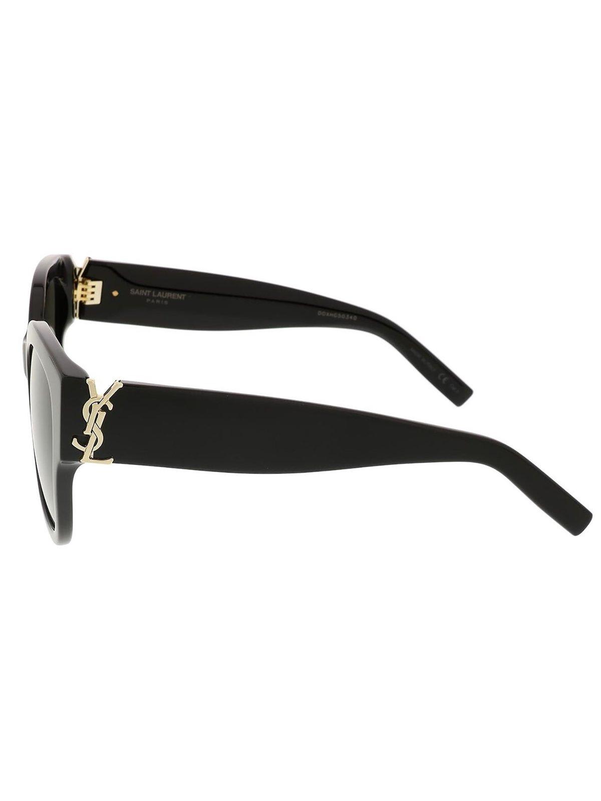 Saint Laurent Square Frame Sunglasses In Black