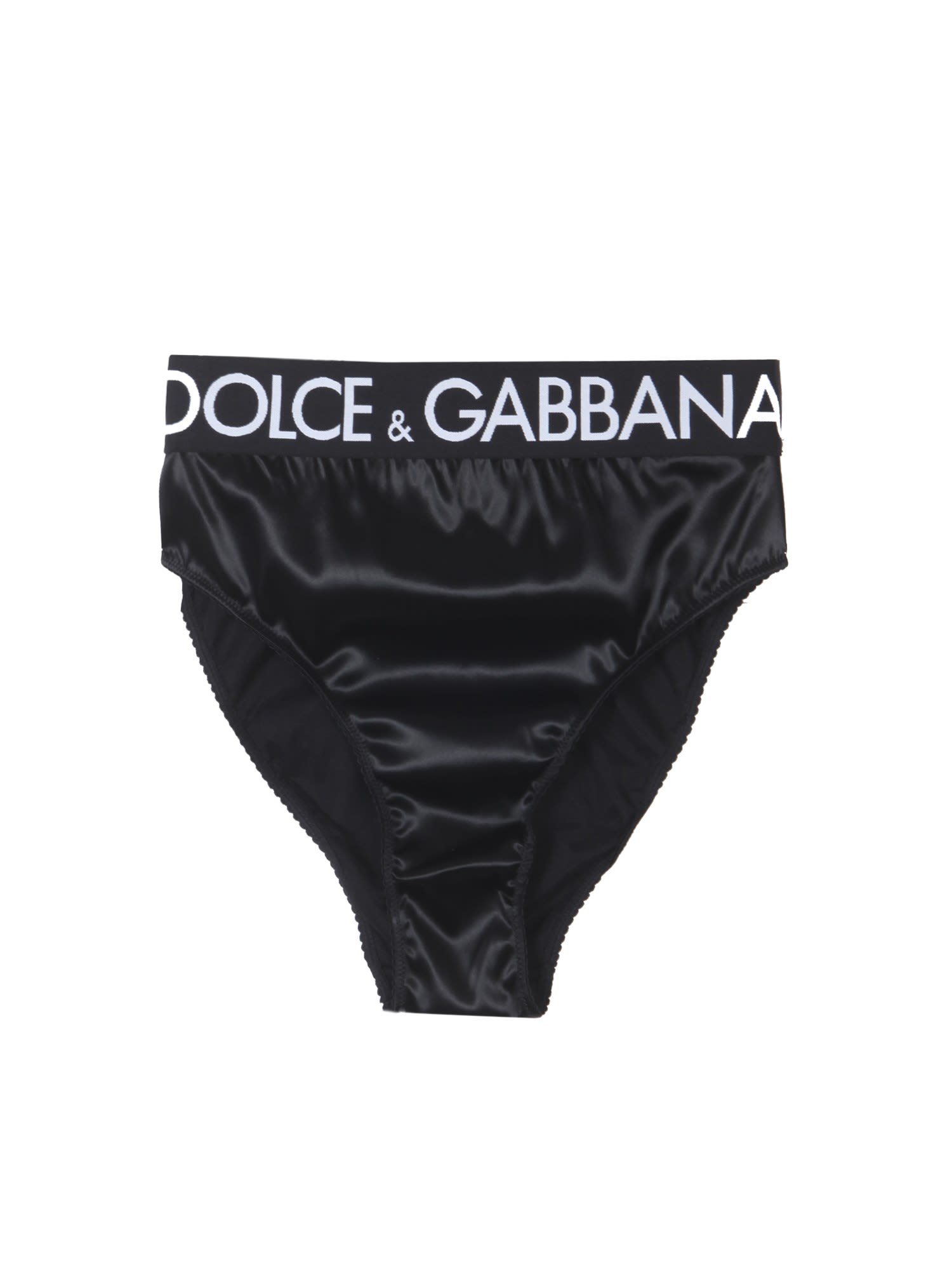 Dolce & Gabbana High Waist Satin Briefs