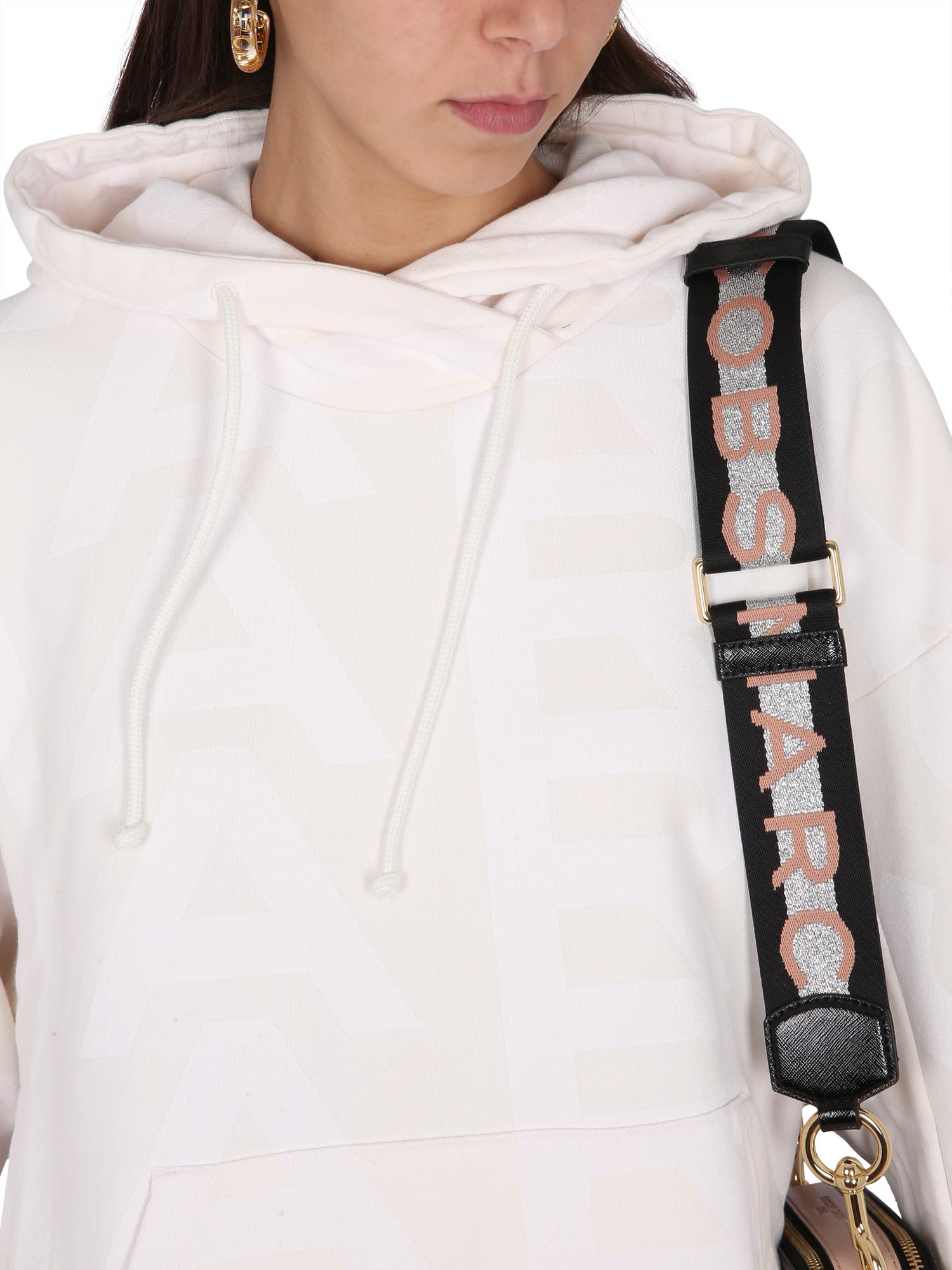 Shop Marc Jacobs Monogram Sweatshirt In White