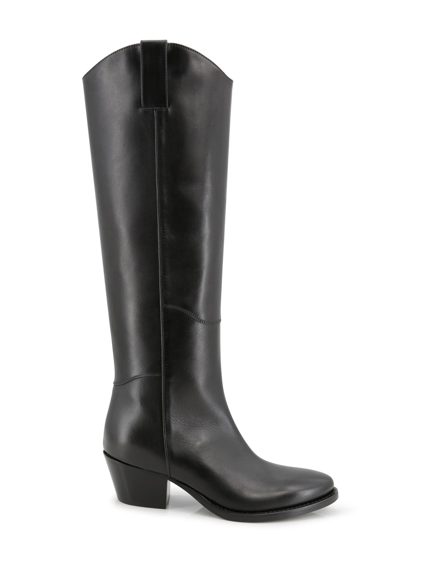 Parosh Anshoe Black Leather Boots