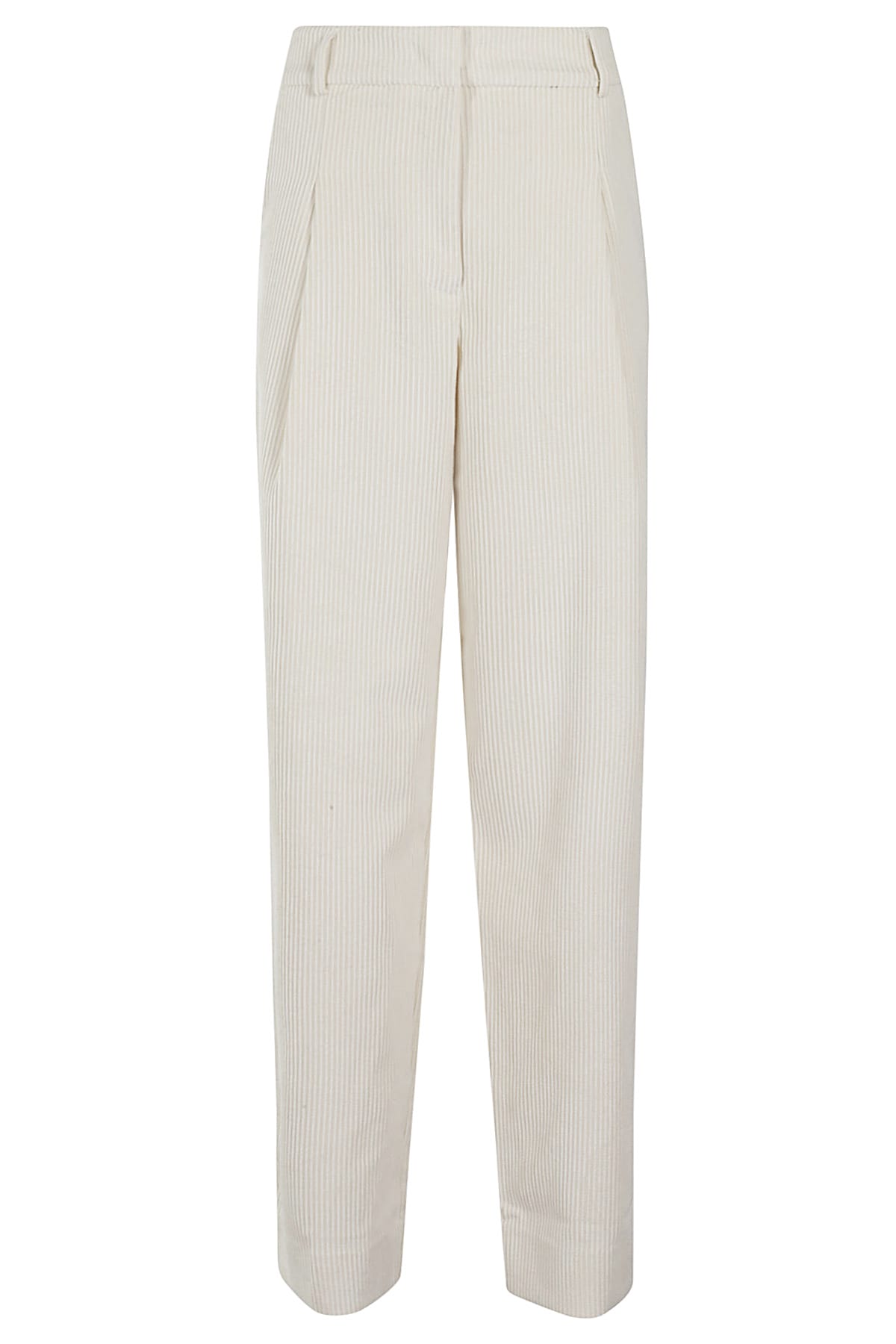 Shop Essentiel Antwerp Geranium Corduroy Pants In Off White