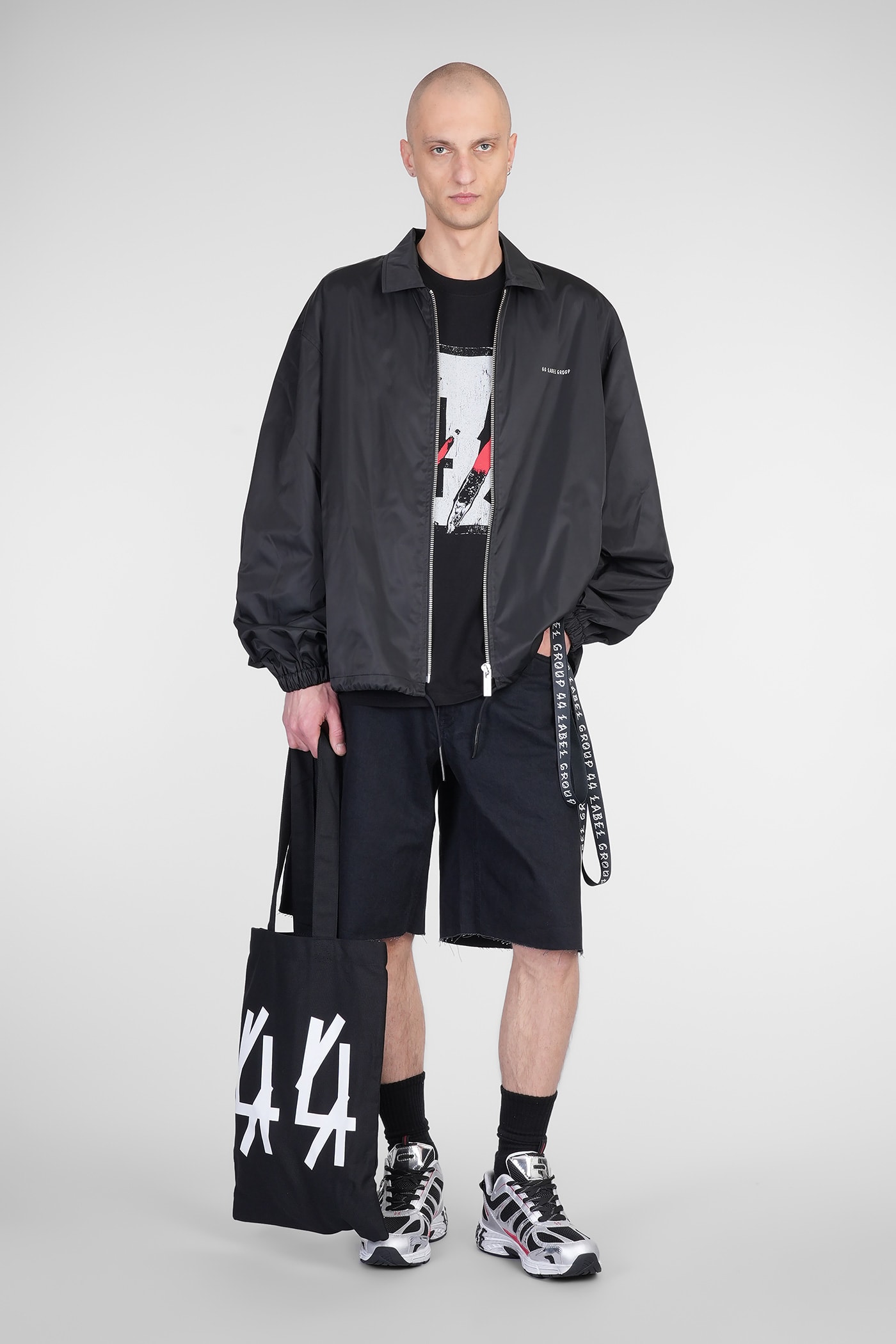 44 Label Group Black Pappas Shorts In Black
