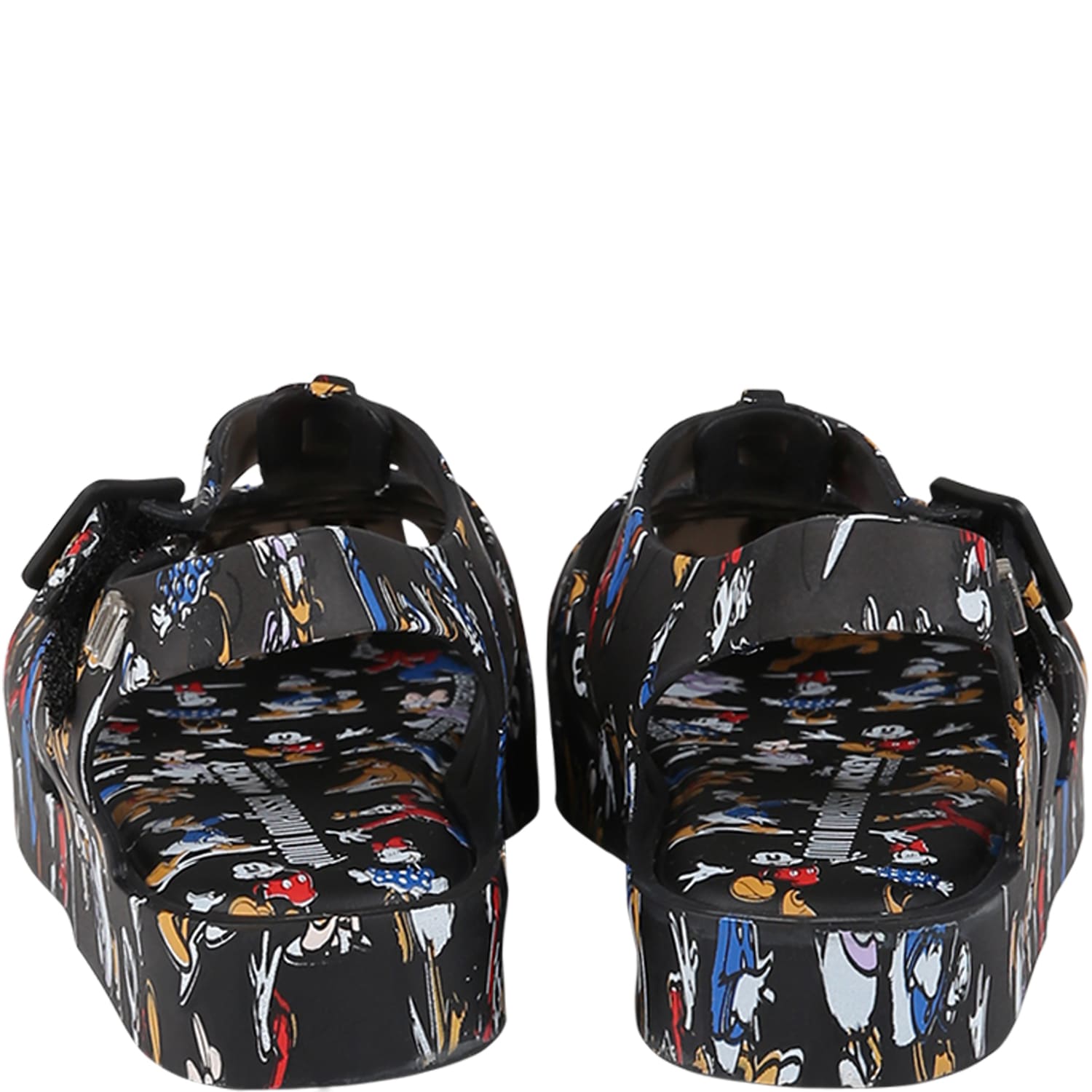 Shop Melissa Black Sandals For Boy With Disney Characters