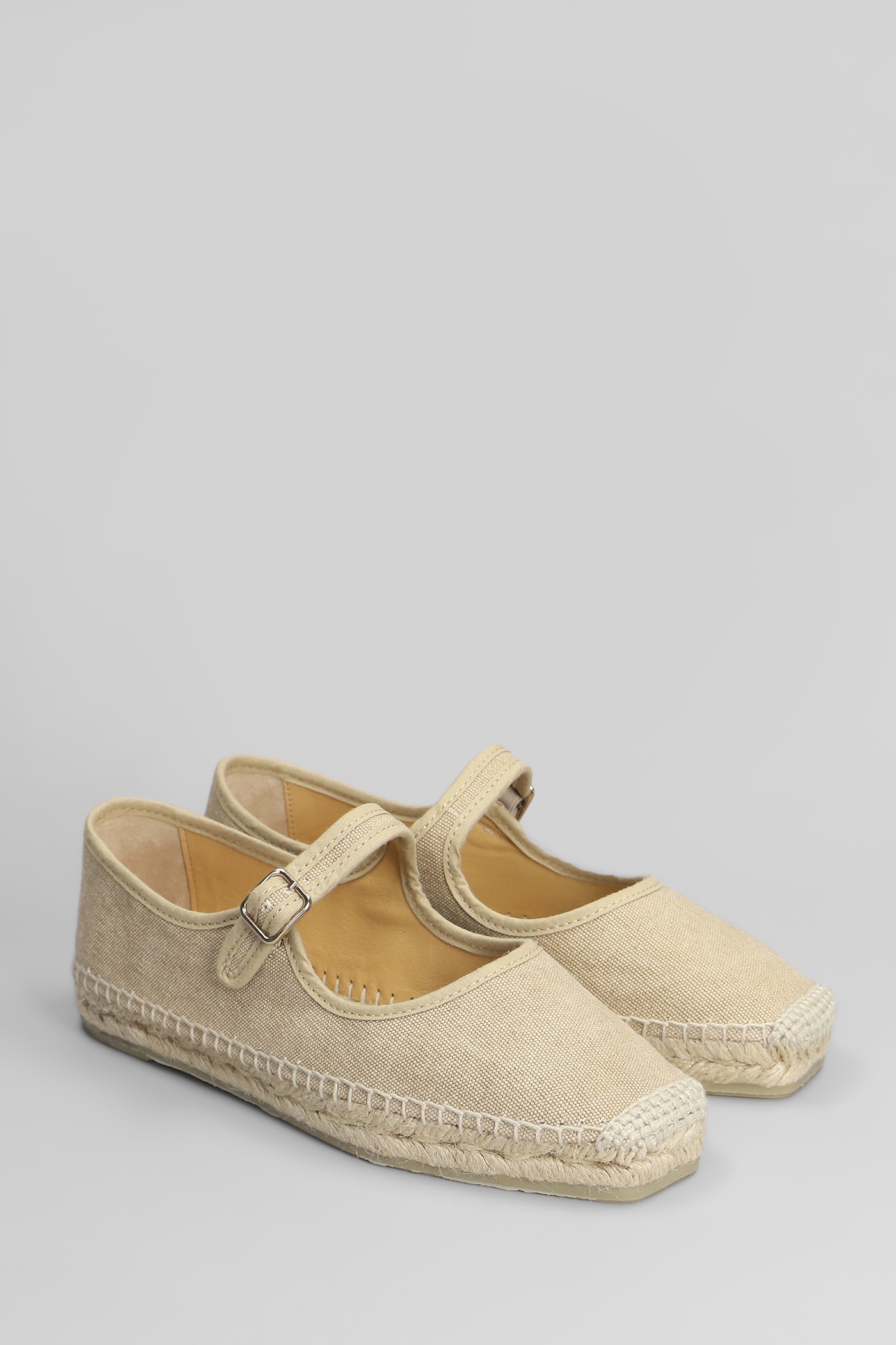 CASTAñER PADUA-002 ESPADRILLES IN BEIGE CANVAS