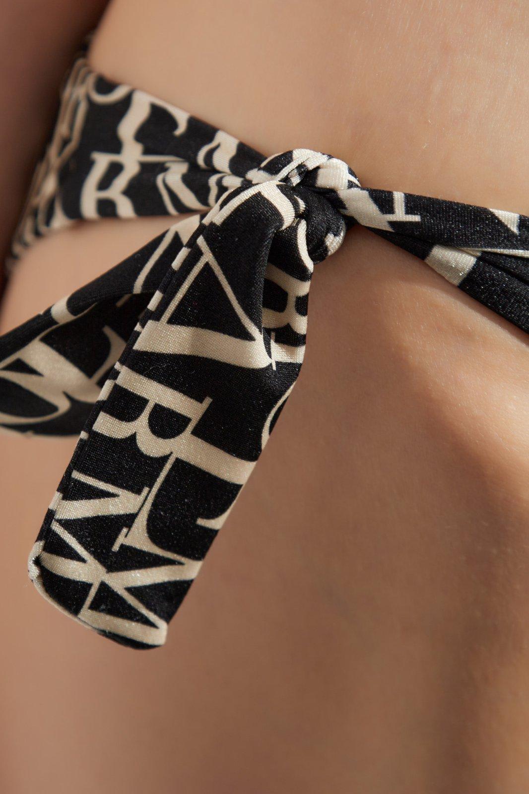 Emporio Armani Allover Logo Bikini Set