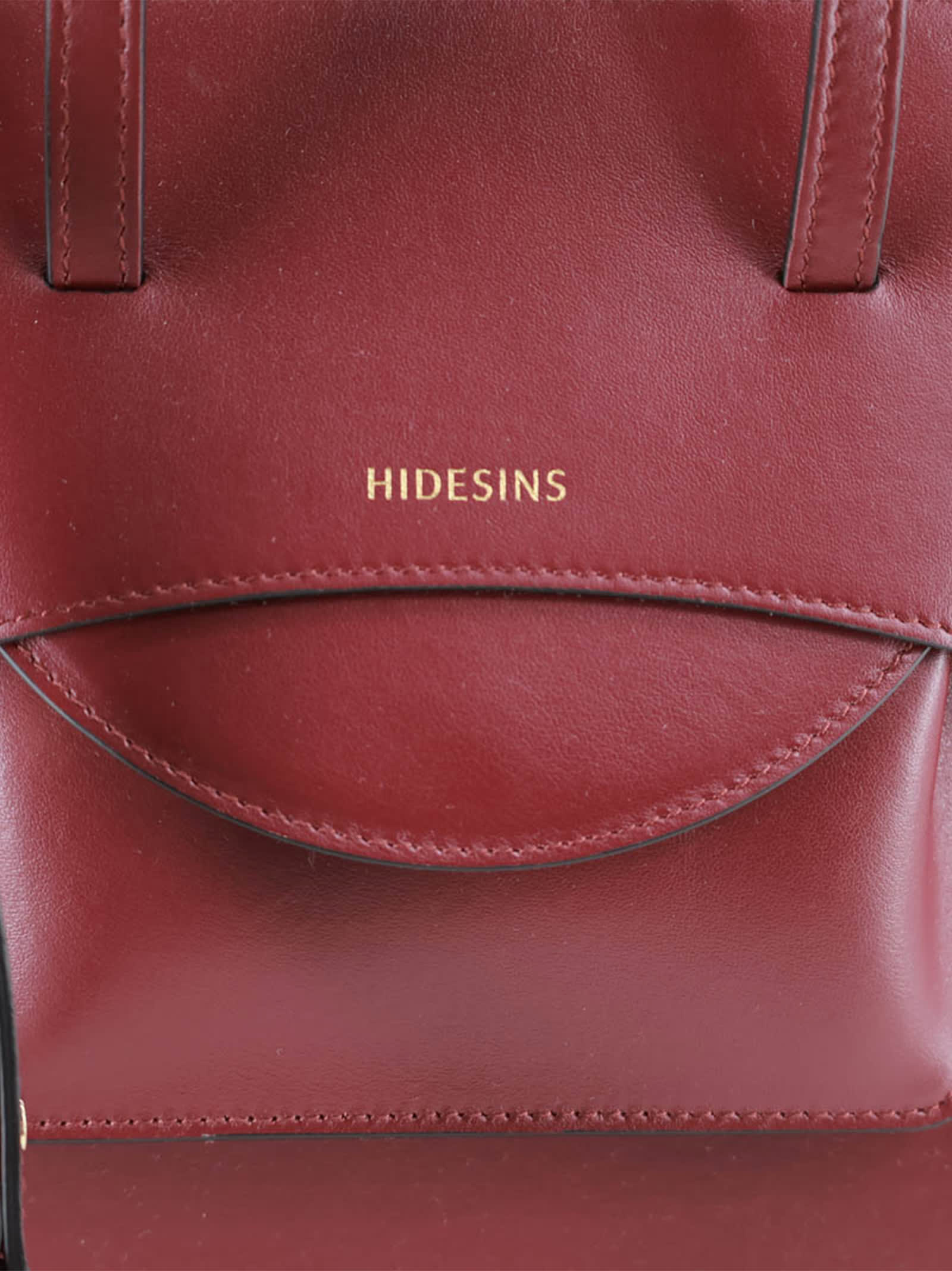 Hidesins Leather Bag In Burgundy