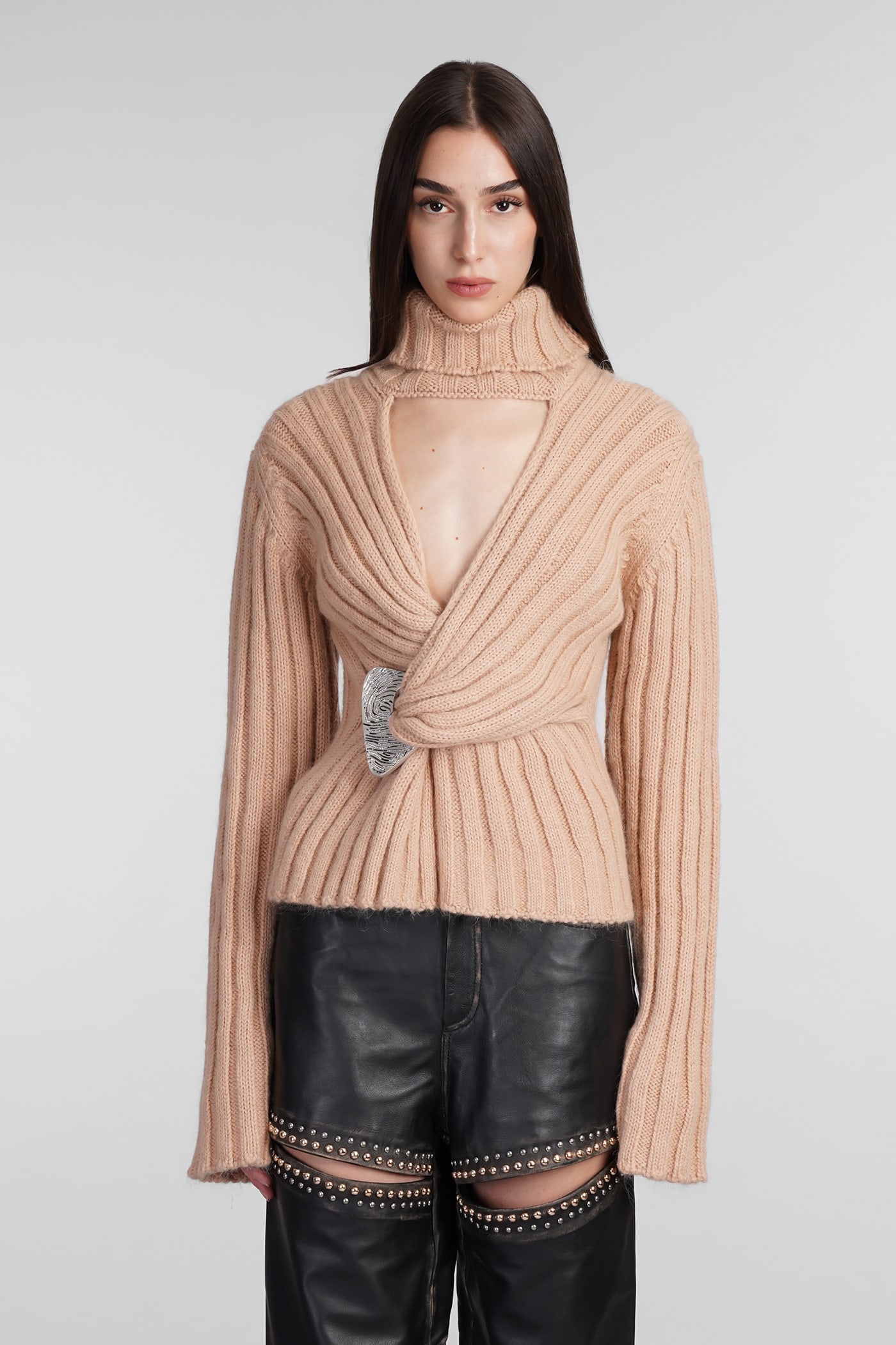 Knitwear In Beige Acrylic