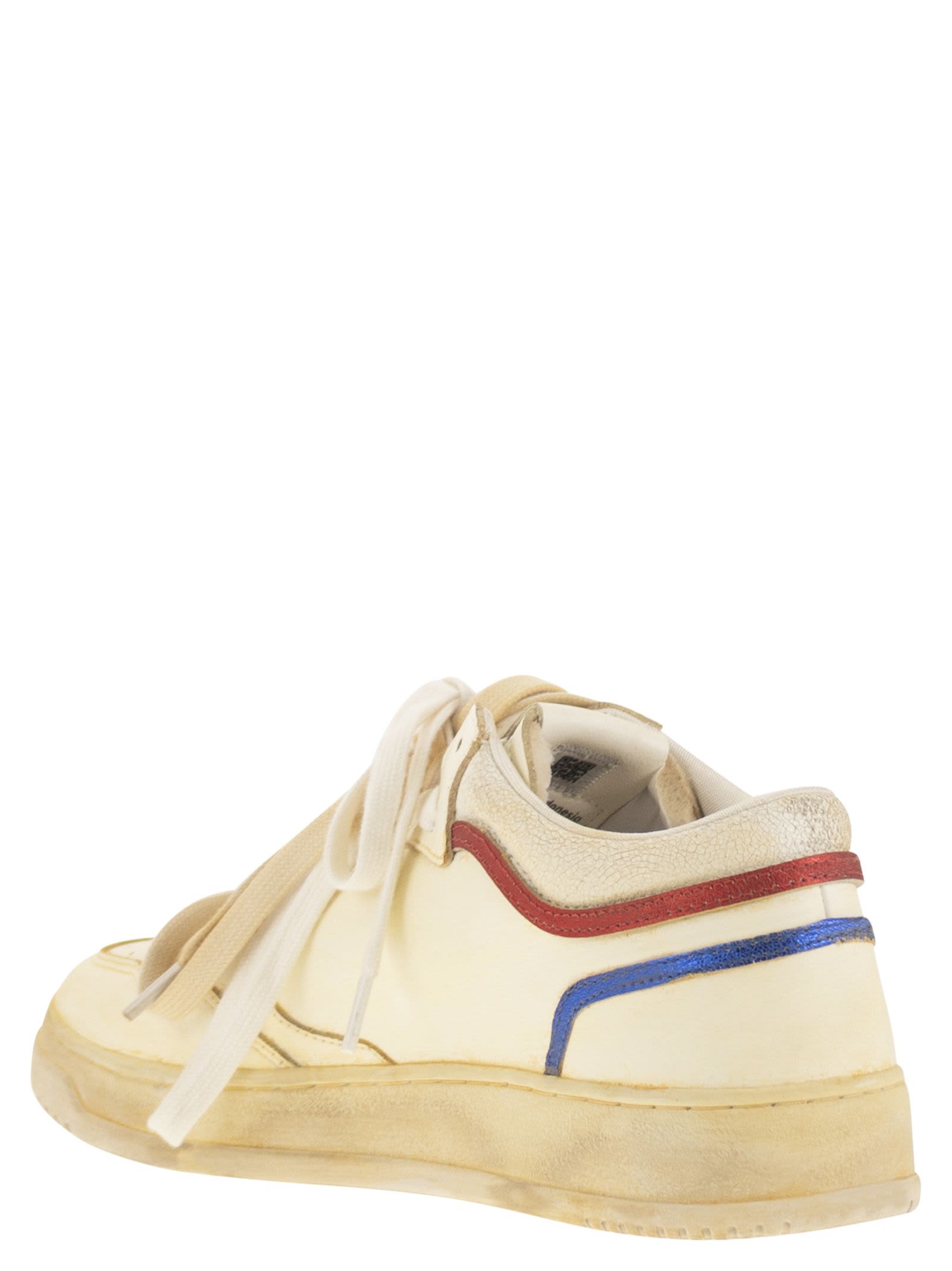 Autry Med Way Leather Sneakers In Nude