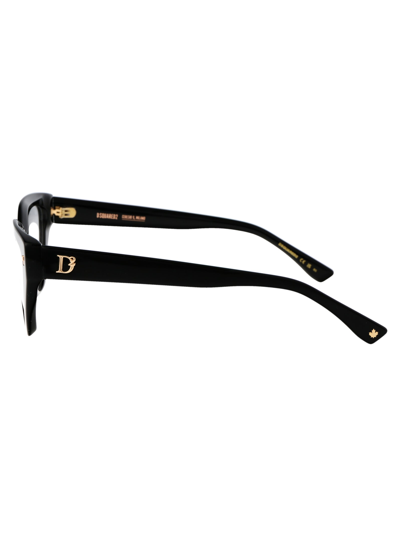 Shop Dsquared2 D2 0117 Glasses In 807 Black