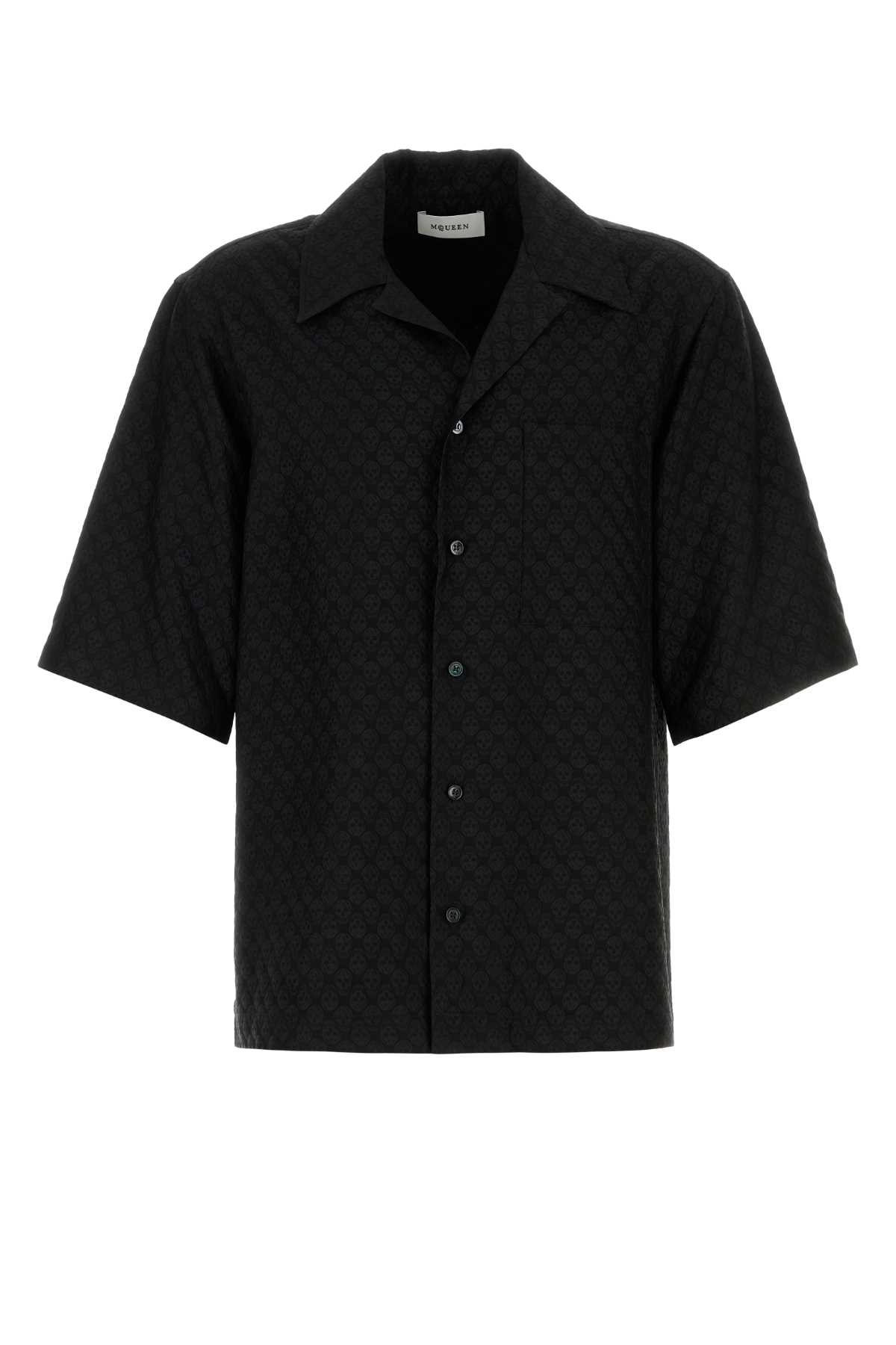 Alexander Mcqueen Viscose Shirt With Subtle Skull Pattern