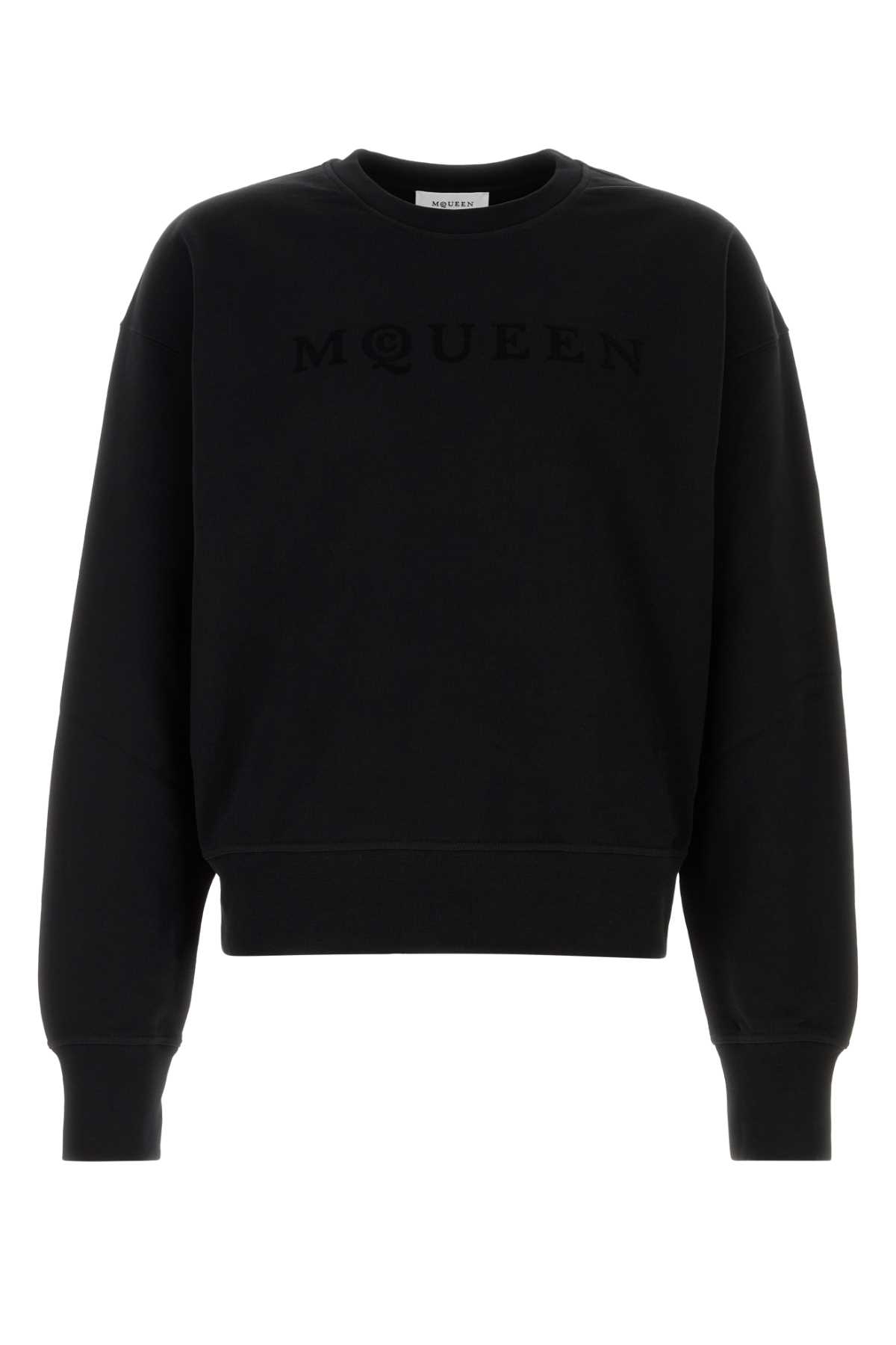 Black Cotton Sweatshirt