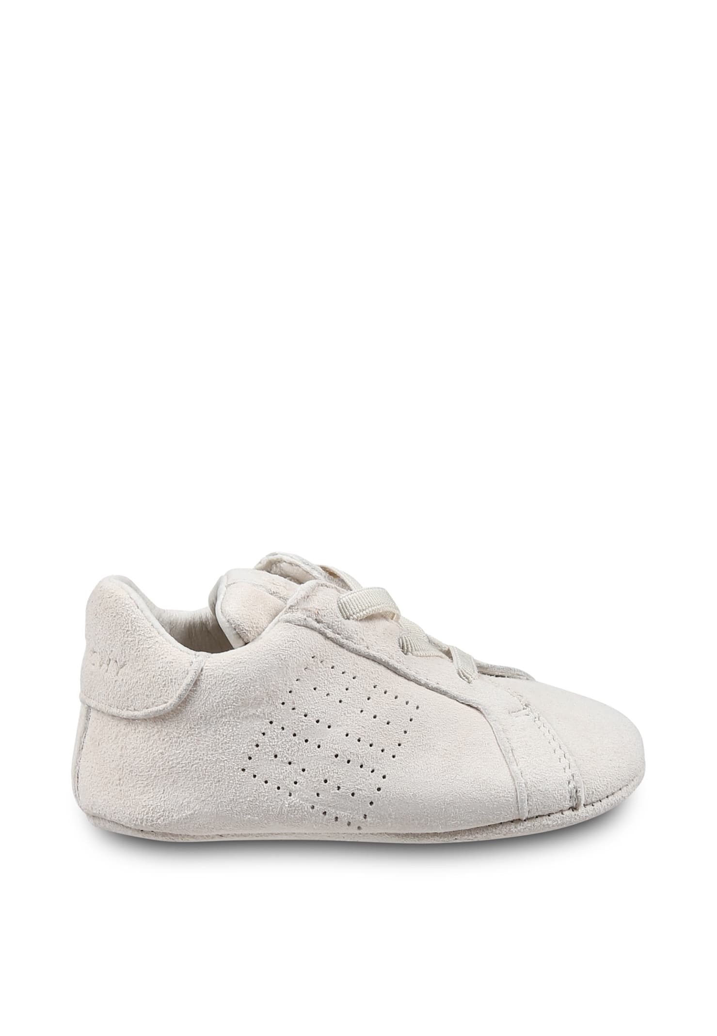Givenchy Ivory Sneakers For Babykids With 4g Pattern In Ivory
