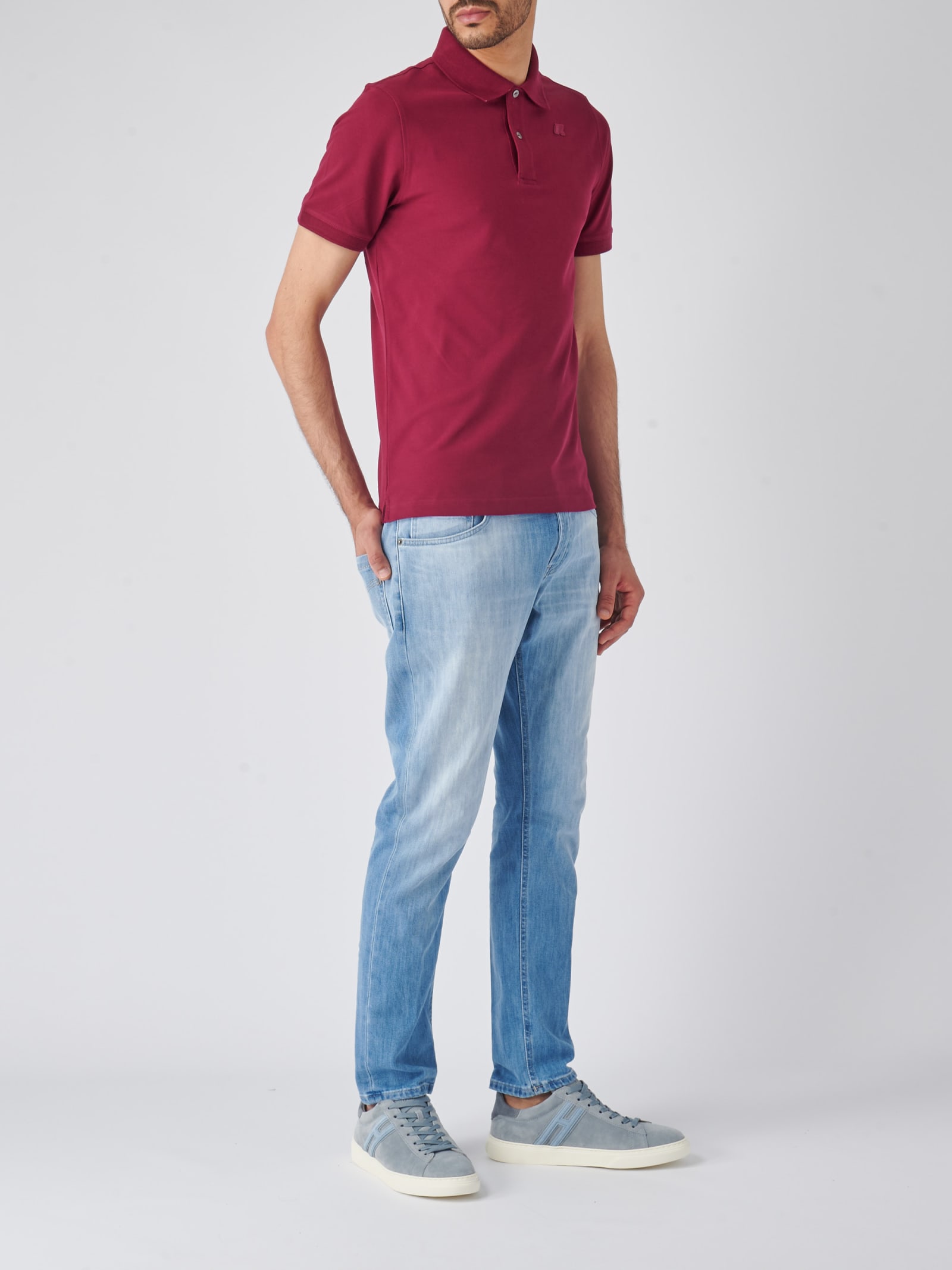 Shop K-way Ameedee Polo In Rosso