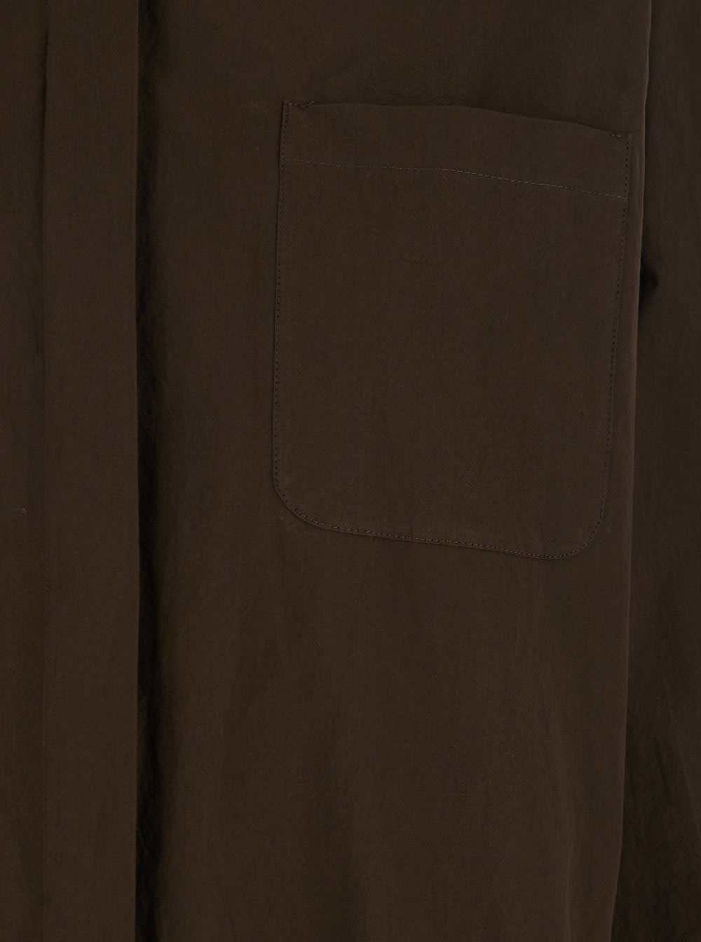 Pt Torino Brown Shirt With Classic Collar And Patch Pocket On The Chest In Cotton Woman In Brown