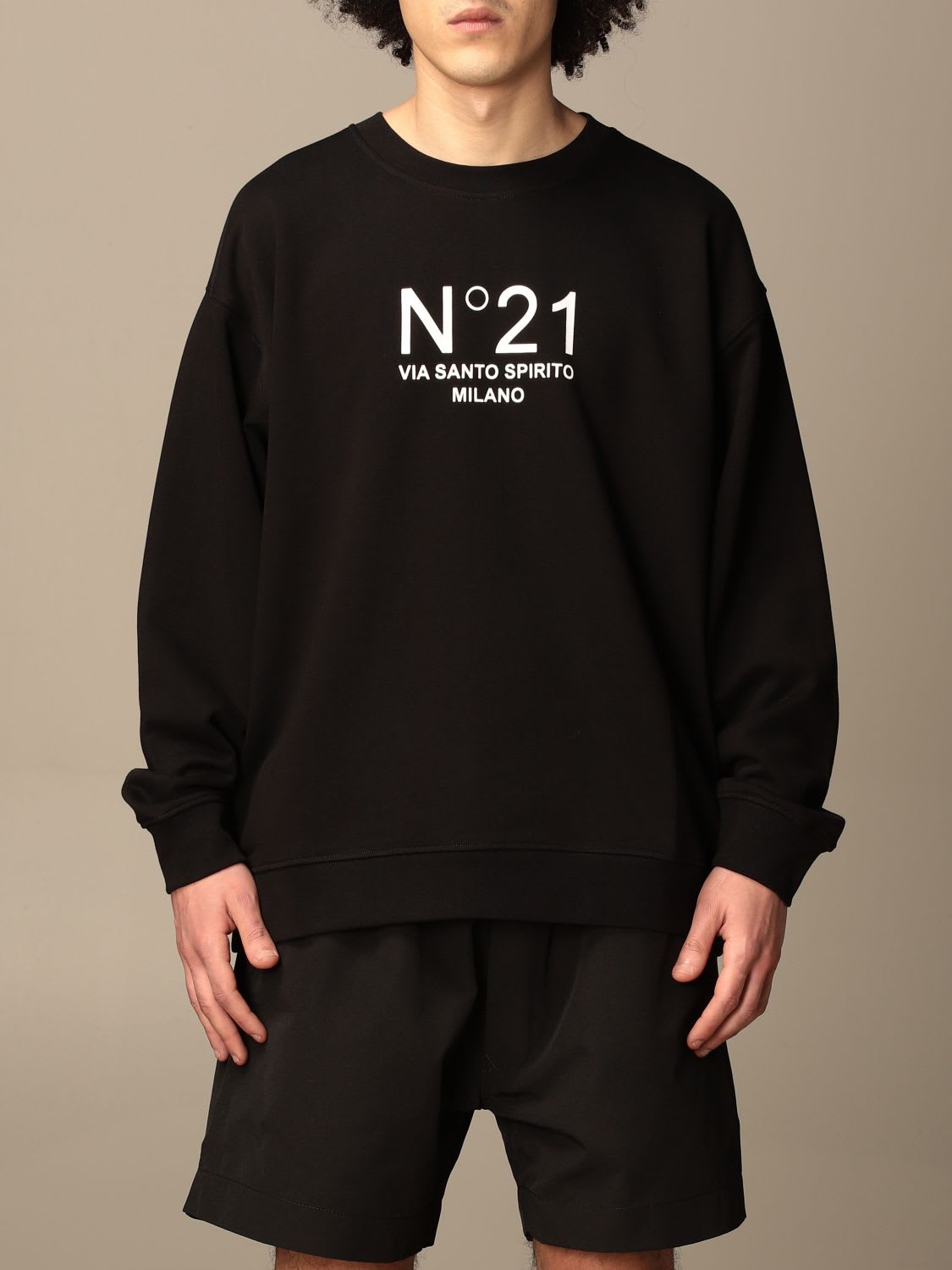 N.21 N° 21 Sweatshirt N ° 21 Crewneck Sweatshirt With Logo