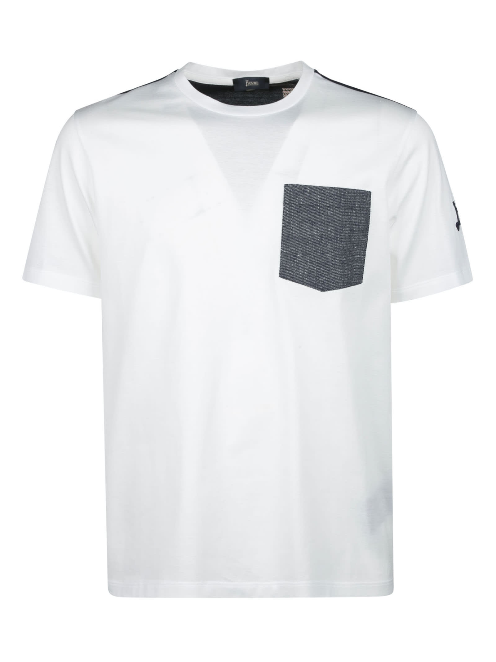 HERNO PATCHED POCKET T-SHIRT