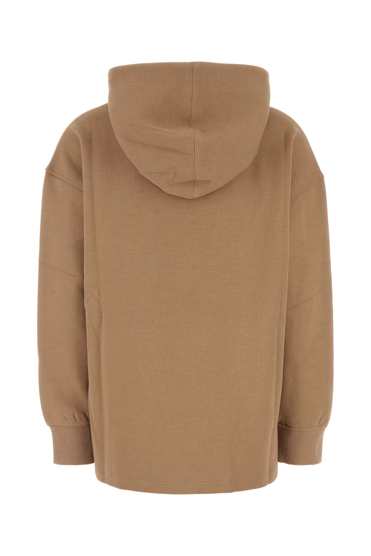 's Max Mara Biscuit Cotton Blend Oversize Visiera Sweatshirt In Brown