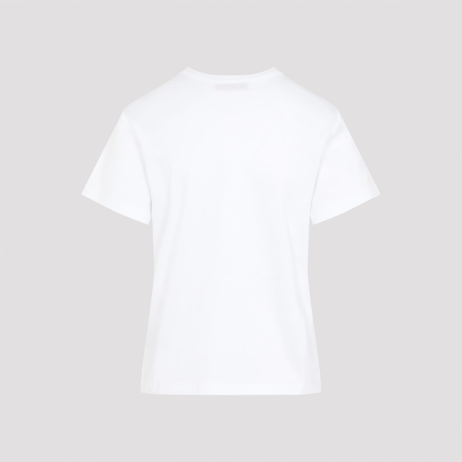 Shop Valentino Cotton T-shirt In Bo Bianco