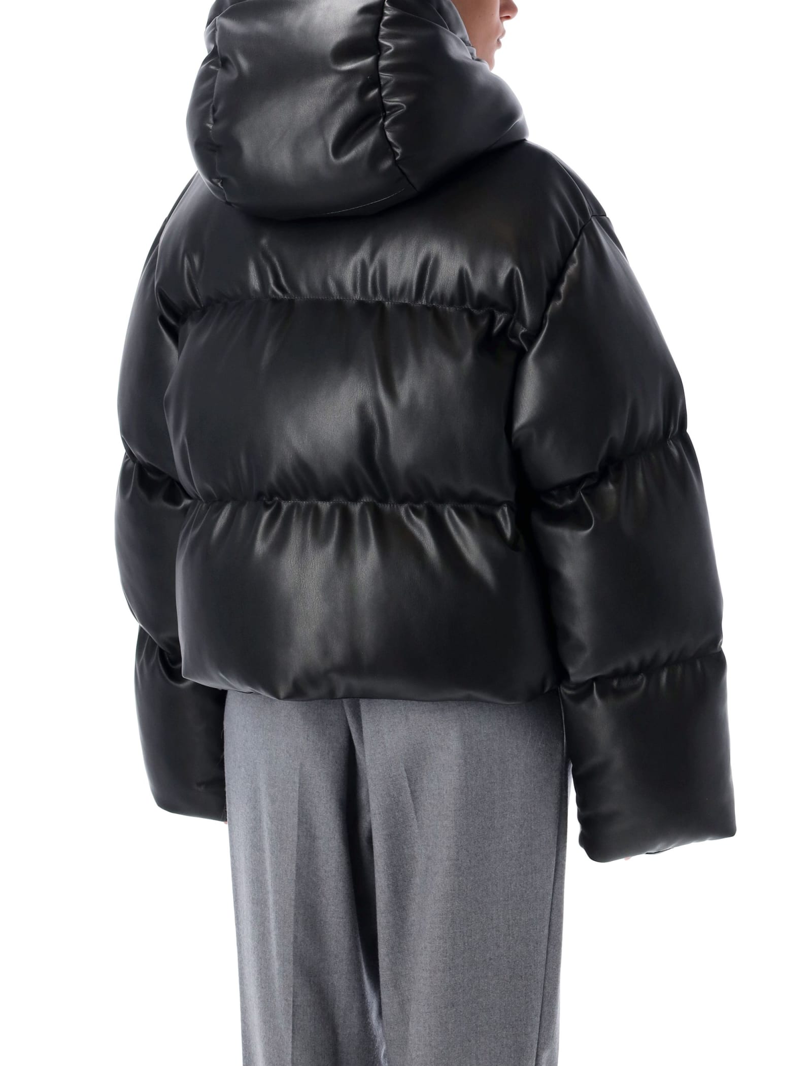 Shop Stella Mccartney Eco Nappa Down Jacket In Black