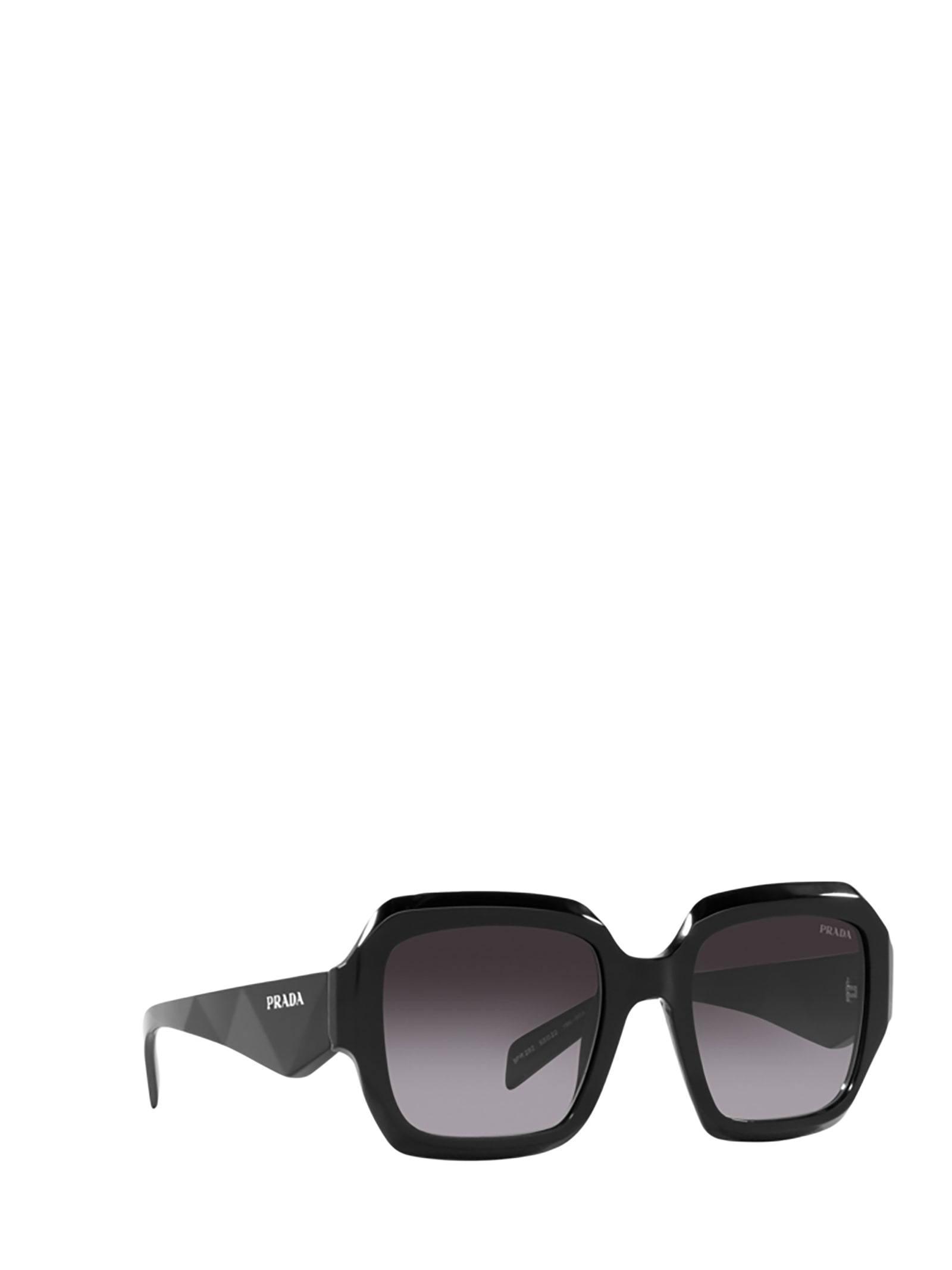 Shop Prada Pr 28zs Black Sunglasses