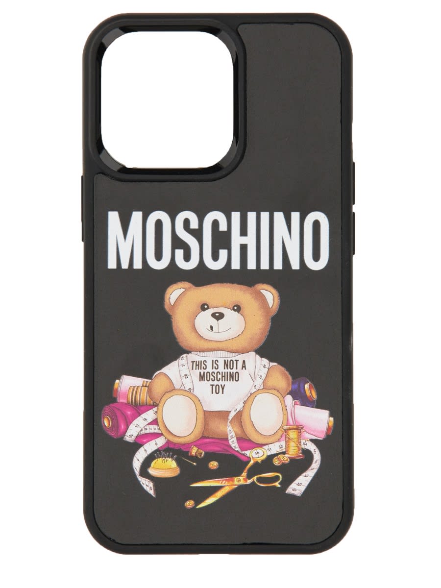 Moschino Teddy Cover For Iphone 13 Pro In Gold