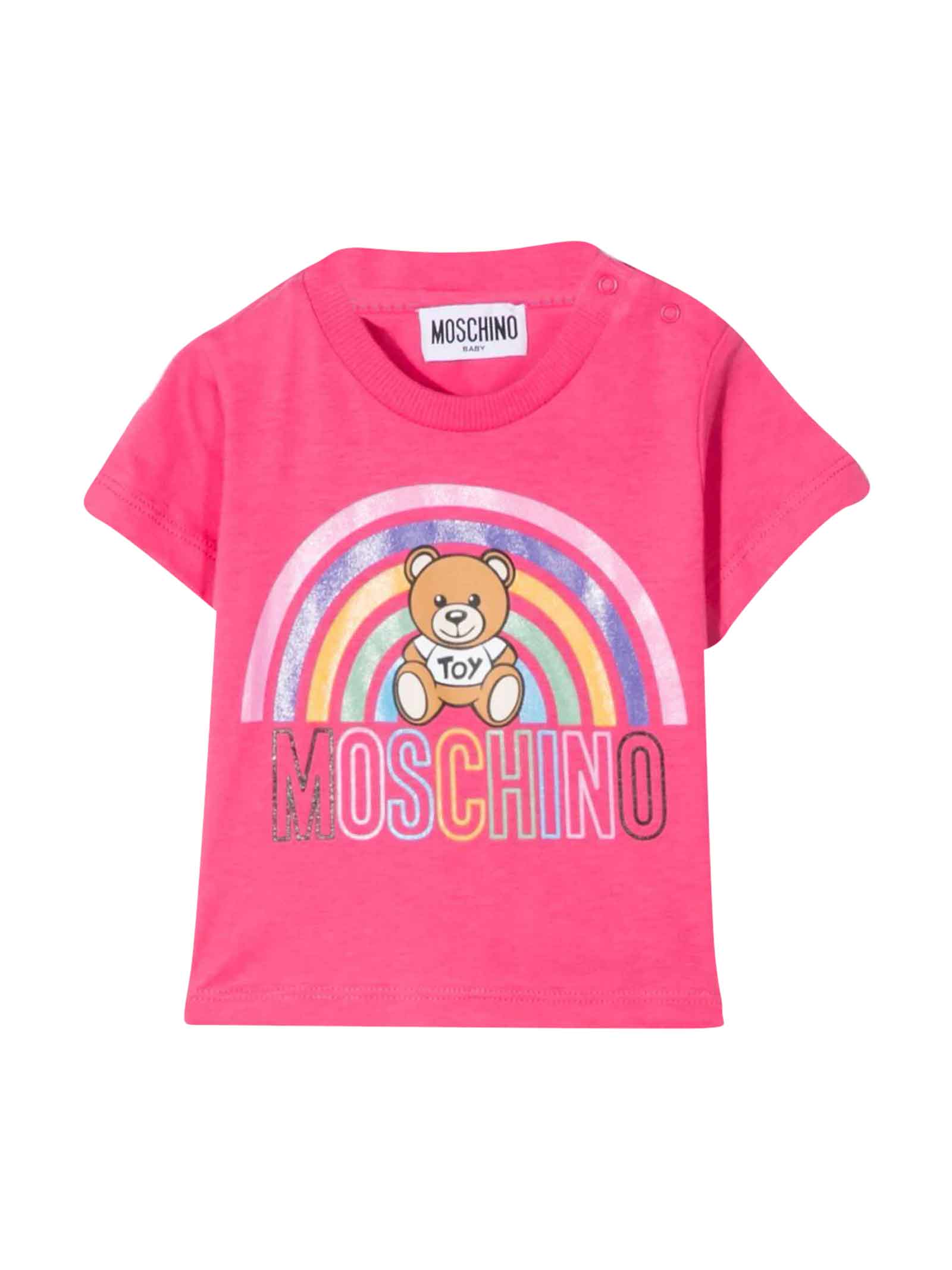 Moschino Pink T-shirt With Toy Print