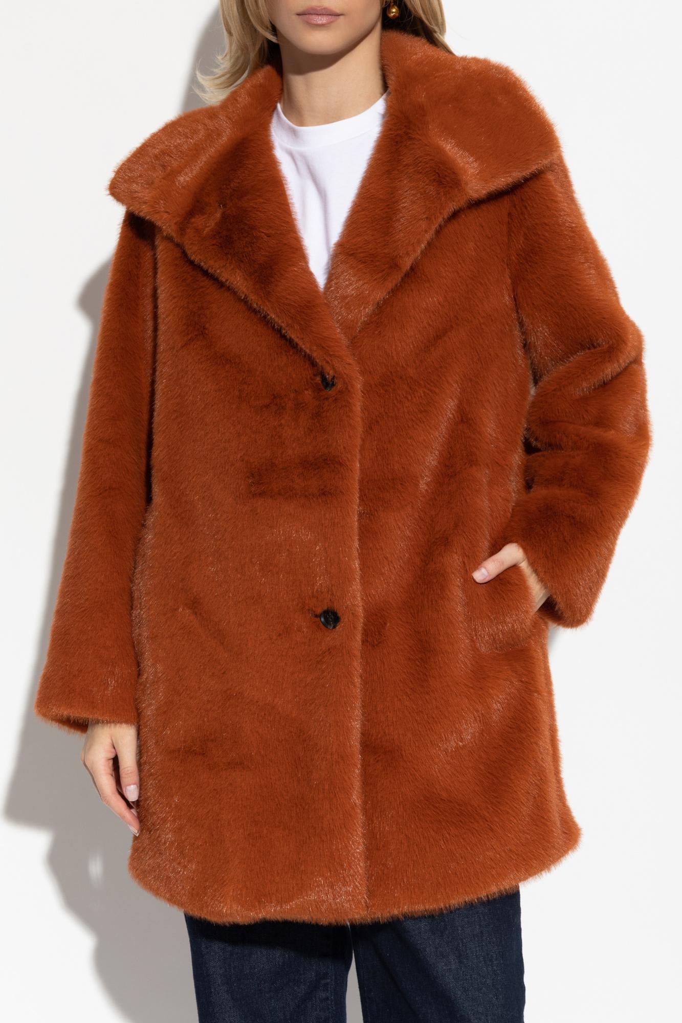 Paul Smith Ps  Faux Fur In Red