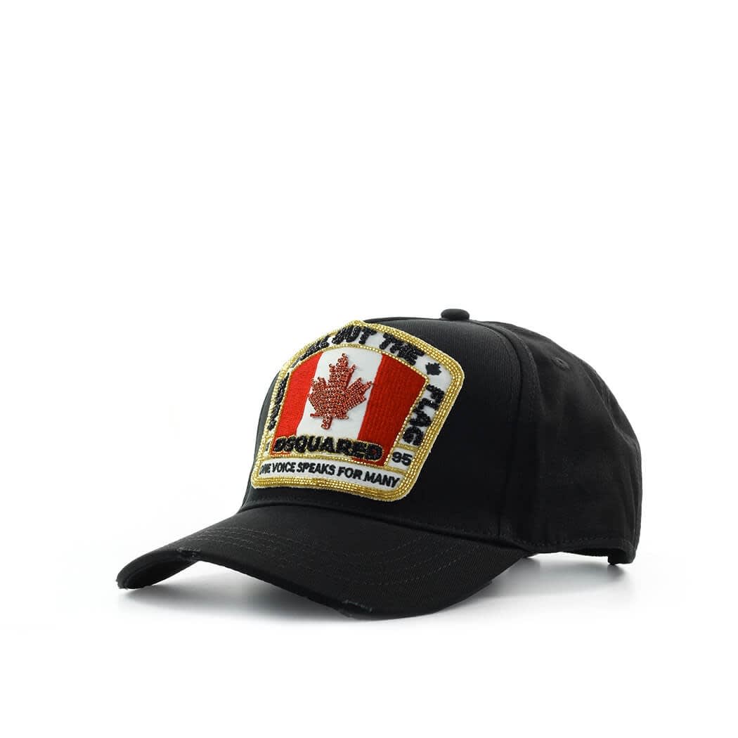 Dsquared2 Canadian Flag Black Baseball Cap