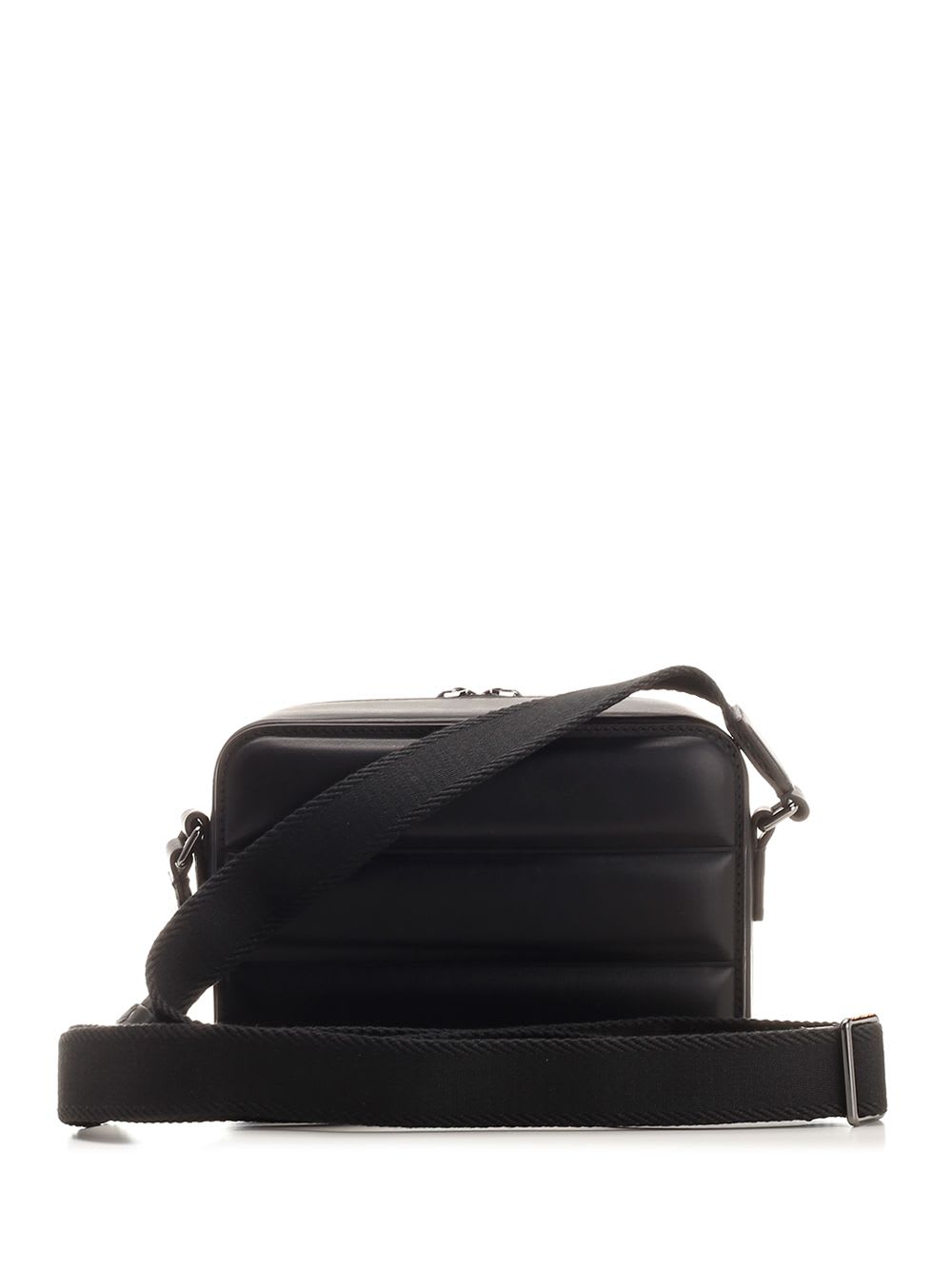 Shop Moncler Horizontal Cross Body Bag In Black