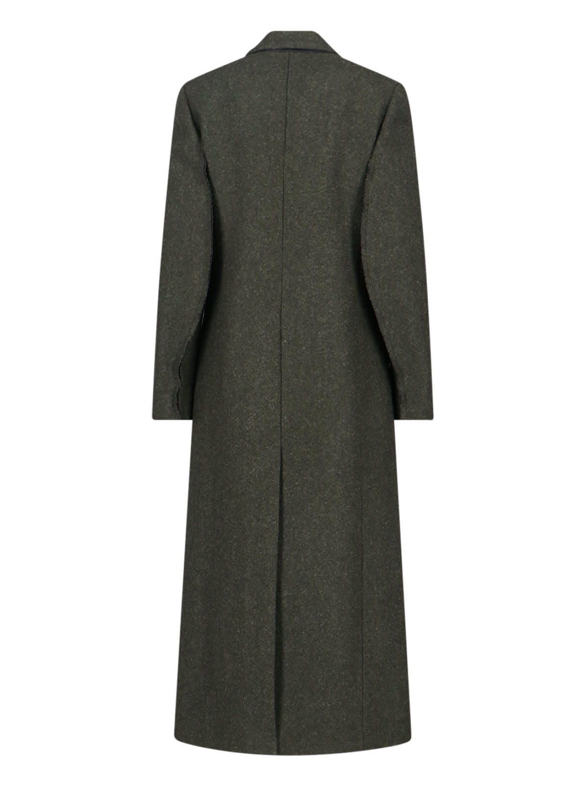 Victoria Beckham Long Length Jacket Flap Pockets In Gray