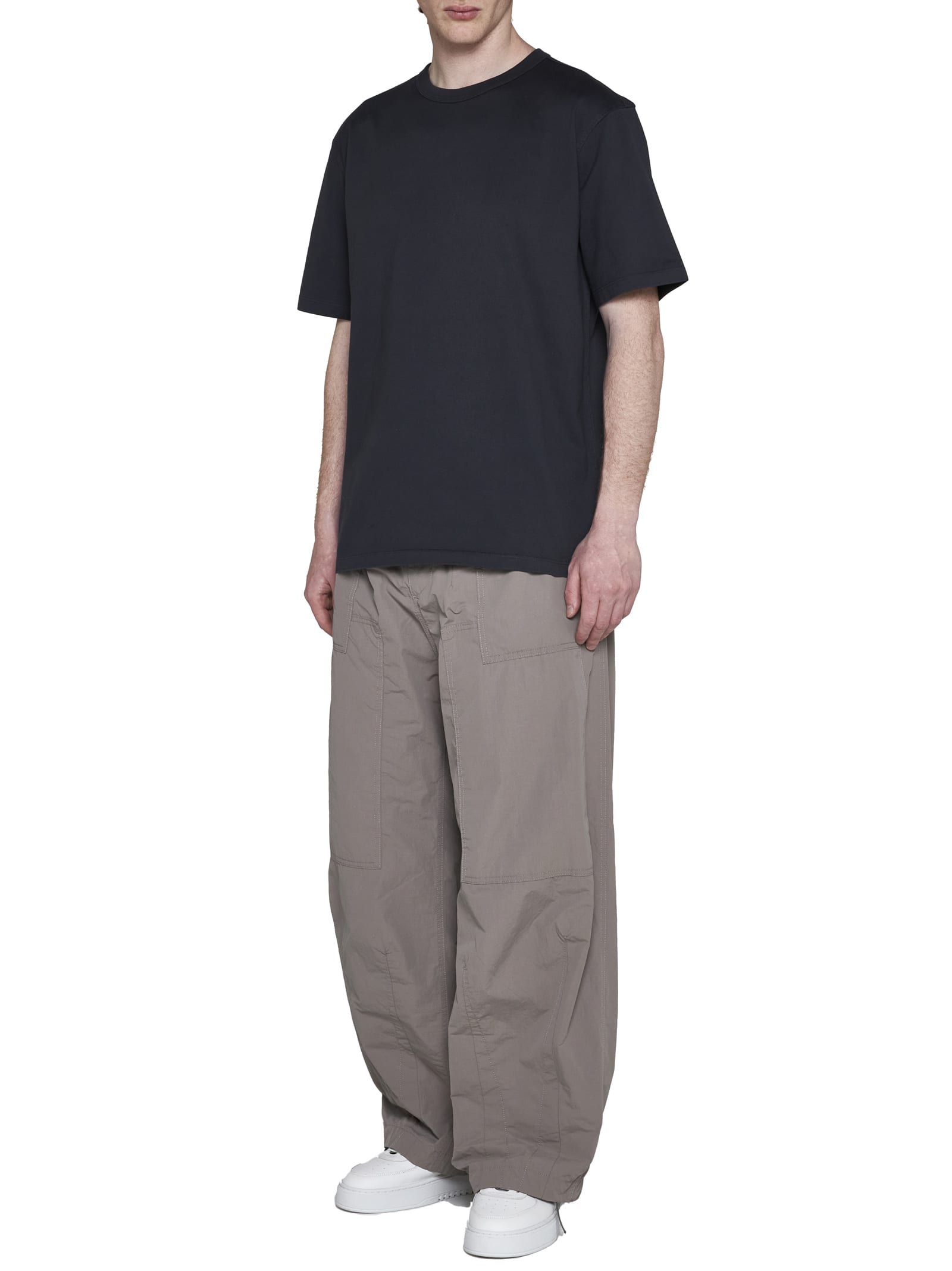 Shop Ten C Pants In Grey