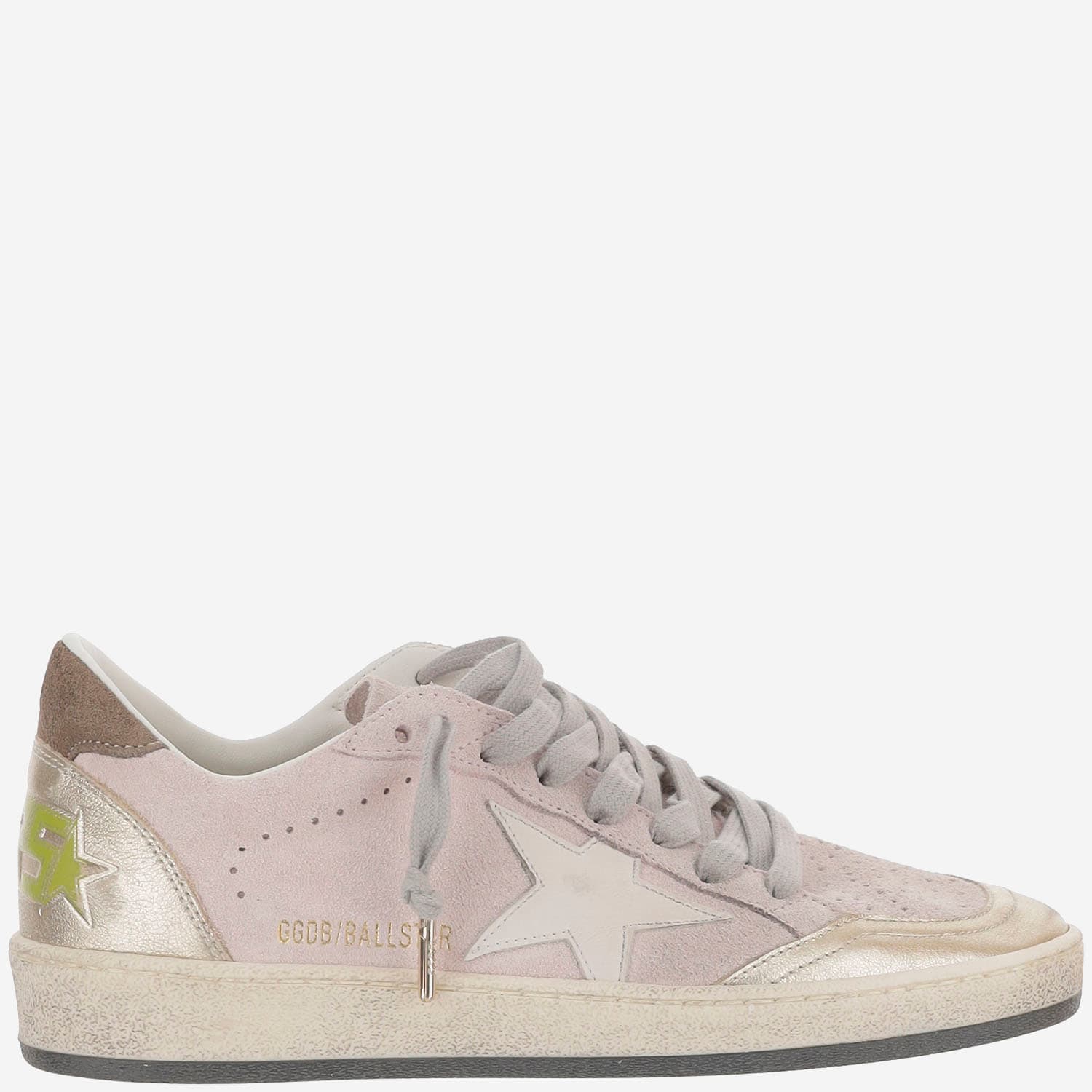 Golden Goose Ballstar Suede Upper Toe Tongue Heel And Spur Leather Star Sneakers Multicolor In Multi