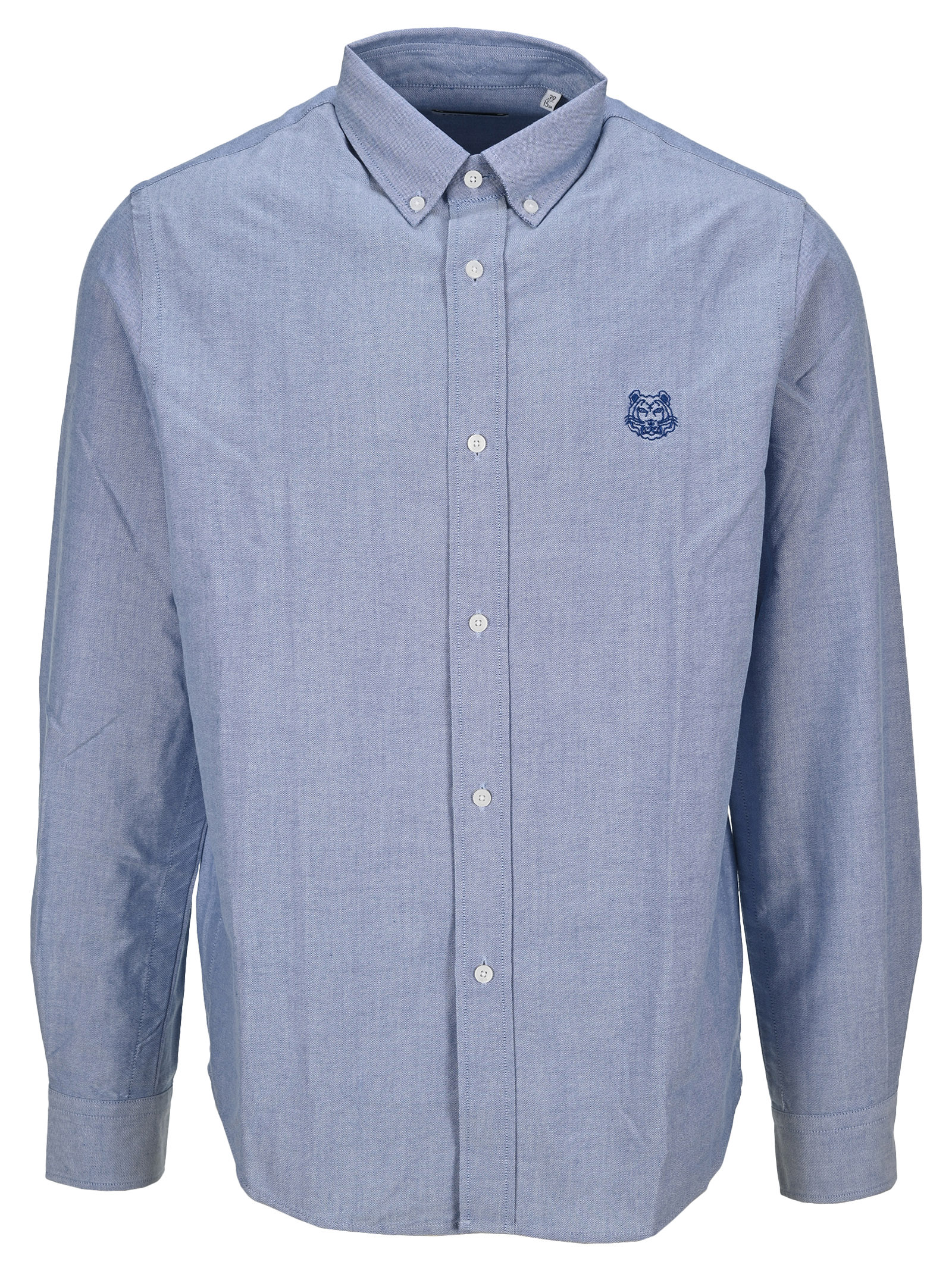 Kenzo Tiger-motif Long-sleeve Shirt In Royal Blue